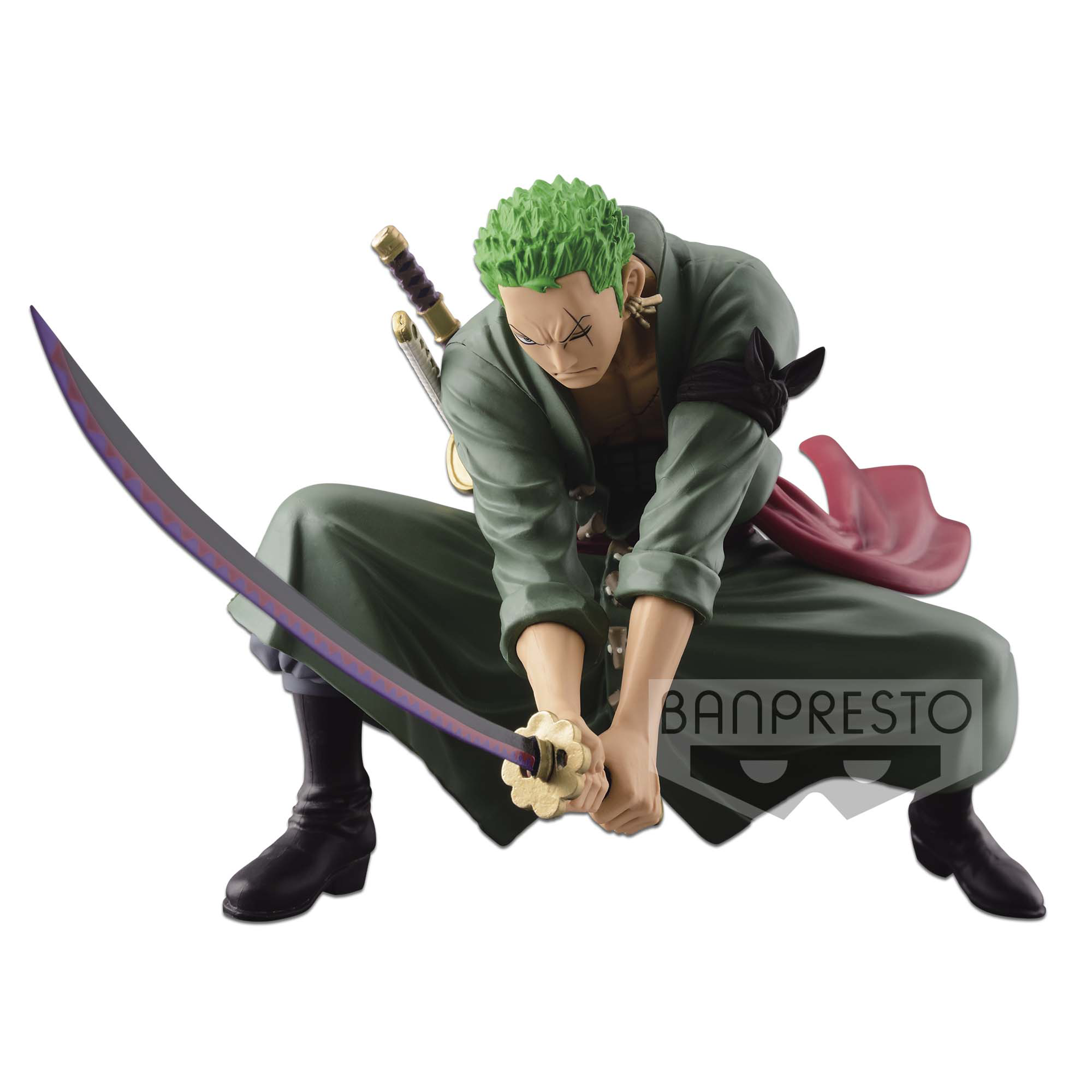 One Piece - SCultures Big Banpresto - Figure Colosseum 4 Vol.3 - Roronoa Zoro Statue 13cm - flash vidéo