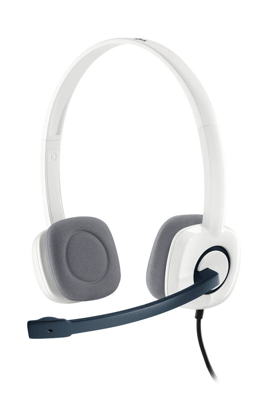 Logitech Casque stéréo filaire H150 Blanc