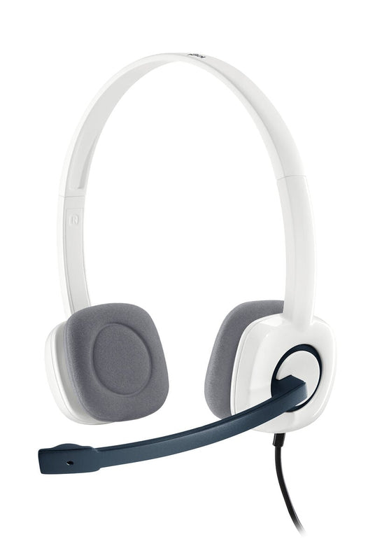 Logitech Casque stéréo filaire H150 Blanc