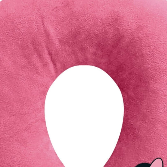 Disney - Coussin de voyage en polyester velboa "Minnie Mouse" 30cm - flash vidéo