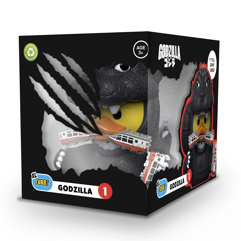 Numskull - TUBBZ Canard de bain - Toho - Godzilla (Taille Géante) - 23cm - flash vidéo
