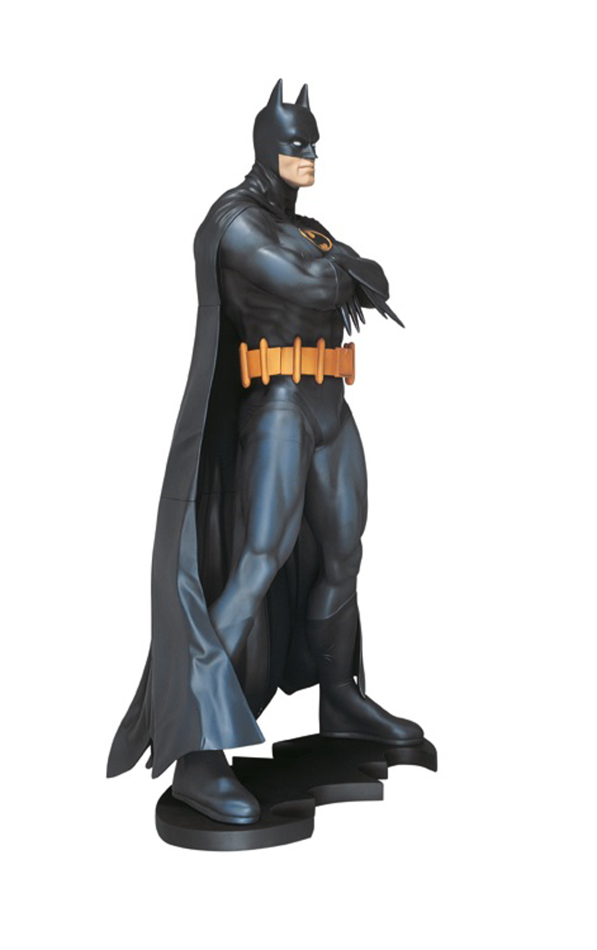 DC Comics - Statue taille réelle Batman Classique bleu foncé (Base incluse) - flash vidéo