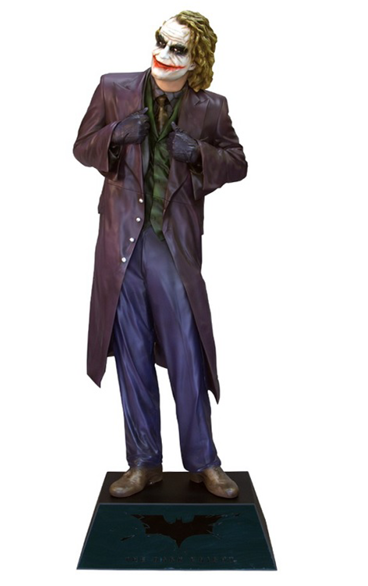 The Dark Knight - Statue taille réelle Joker (Base incluse) - flash vidéo
