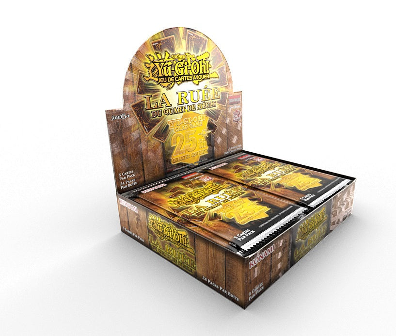 Yu-Gi-Oh! JCC - Display de Pack de Booster La Ruée du Quart de Siècle (24 Boosters) - flash vidéo