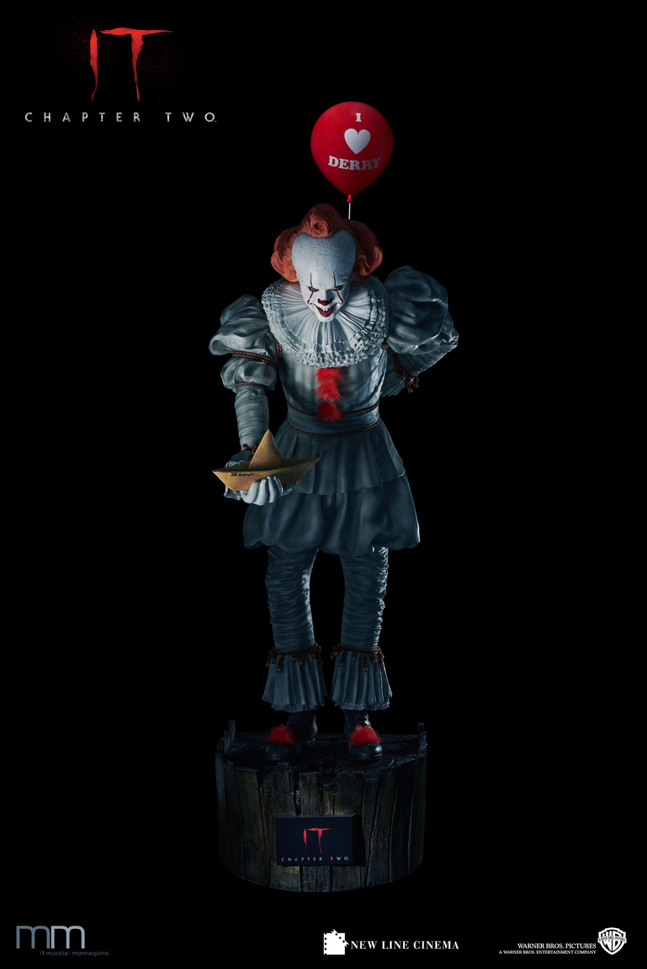 Ça : Chapitre 2 - Statue taille réelle Pennywise (Base incluse) - flash vidéo