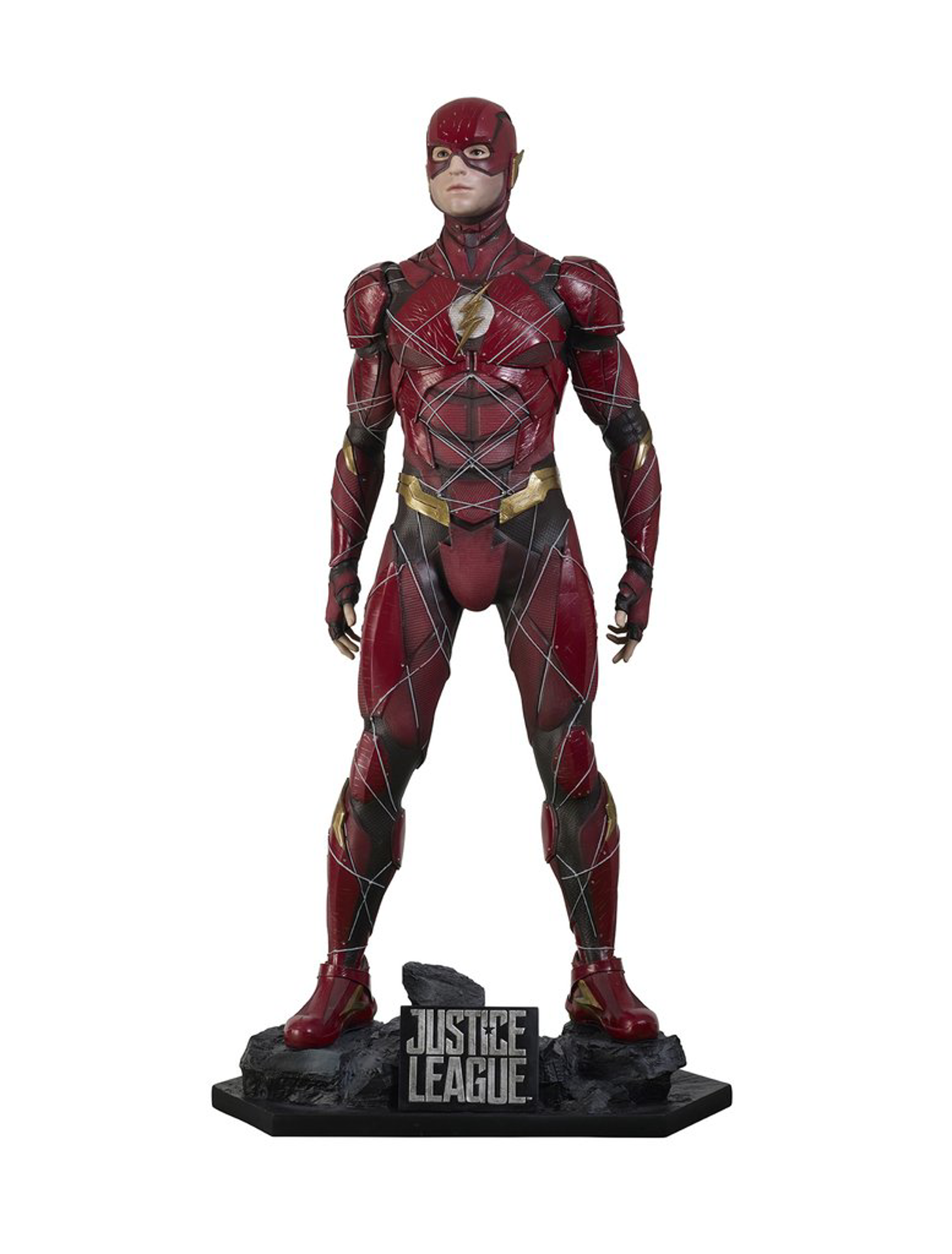 Justice League - Statue taille réelle The Flash (Base incluse) - flash vidéo