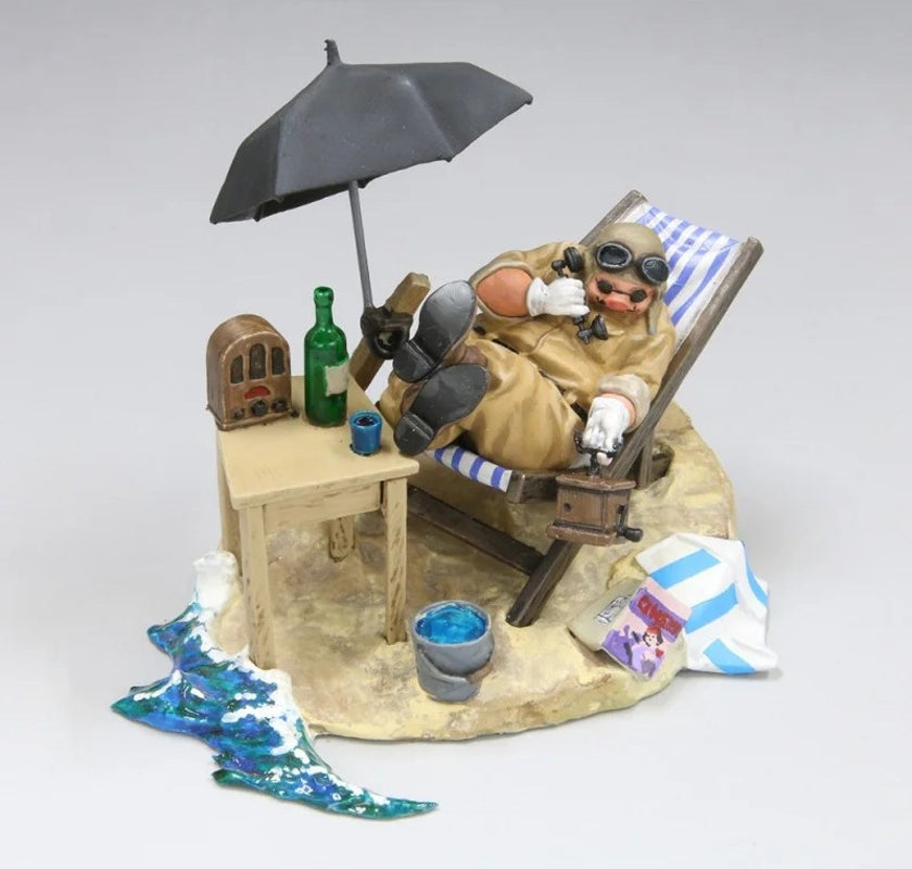 Ghibli - Porco Rosso - Maquette à peindre de Porco dans sa cachette au 1/48