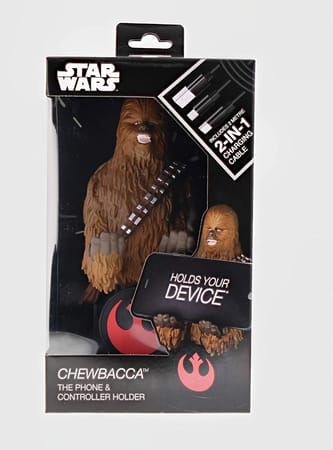 Cable Guys - Star Wars - Chewbacca Support Chargeur pour Téléphone et Manette - flash vidéo