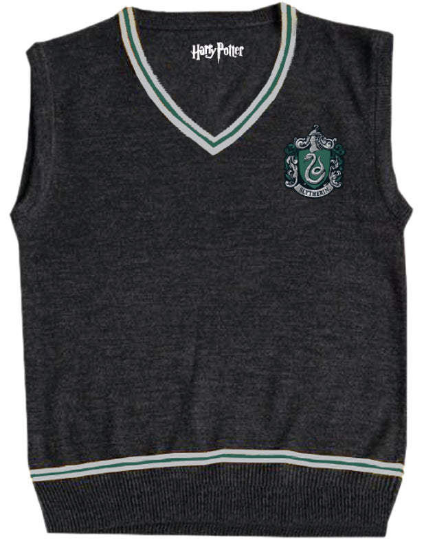 Harry Potter - Pull Noir sans Manches Hommes Serpentard - XXS