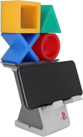 Cable Guys Ikon - Sony - Playstation Heritage Logo Support Lumineux Chargeur pour Téléphone et Manette