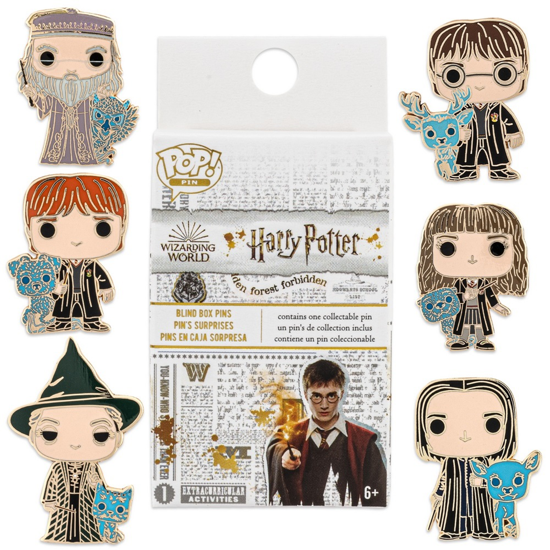 Loungefly: Harry Potter - Blind Box Enamel Pins Set - flash vidéo