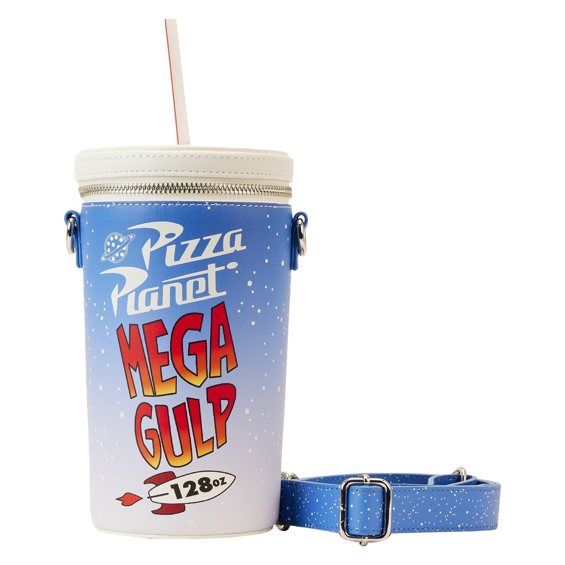 Loungefly: Pixar Toy Story - Pizza Planet Mega Gulp Cross Body Bag - flash vidéo