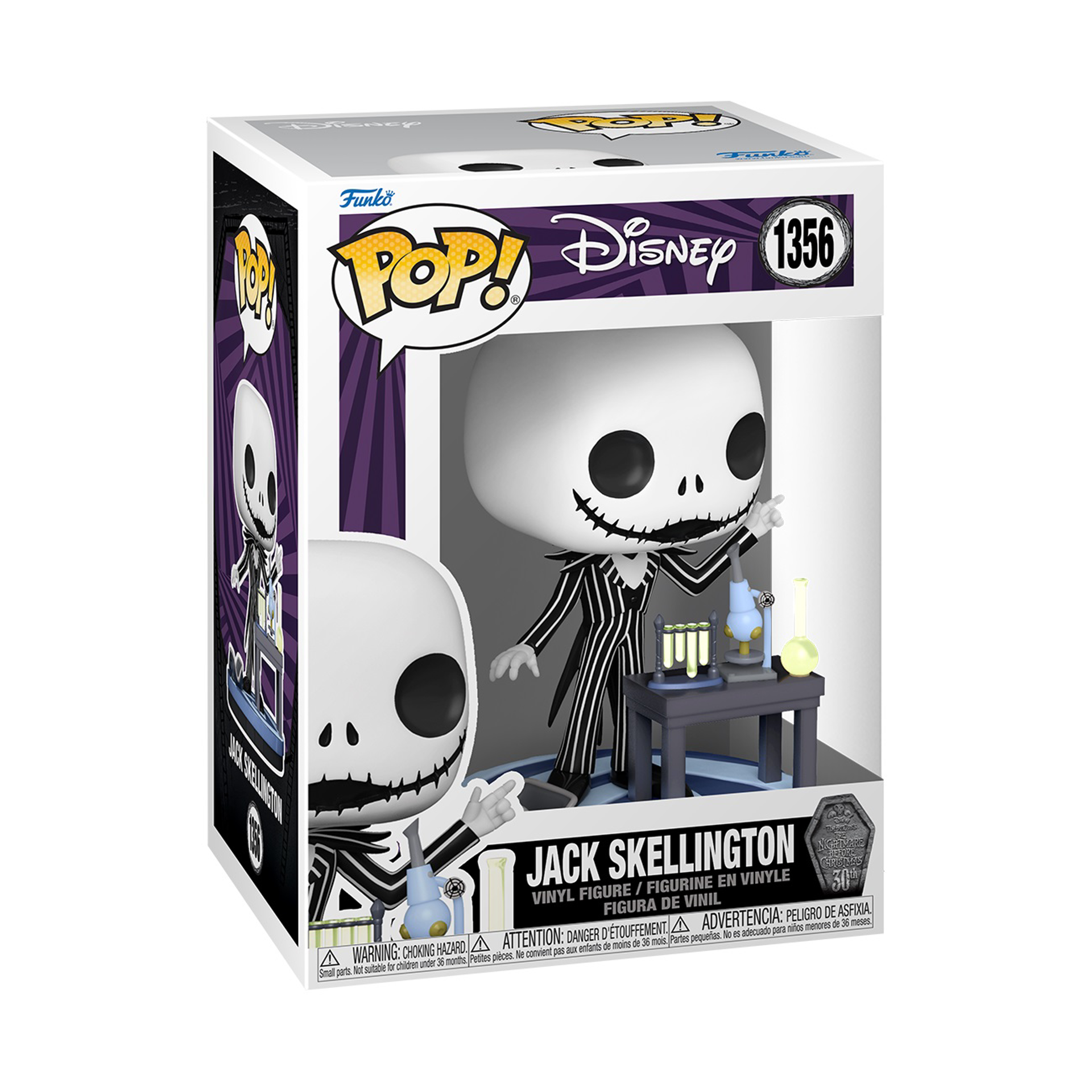 Funko Pop! Disney: The Nightmare Before Christmas 30th Anniversary - Jack Skellington (Lab) - flash vidéo