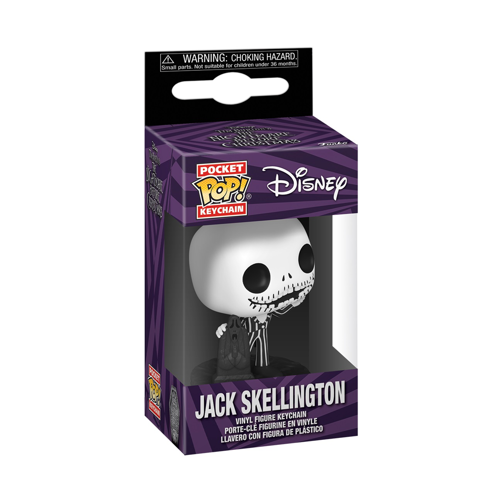 Funko Pocket Pop! Keychain: The Nightmare Before Christmas 30th Anniversary - Jack Skellington - flash vidéo