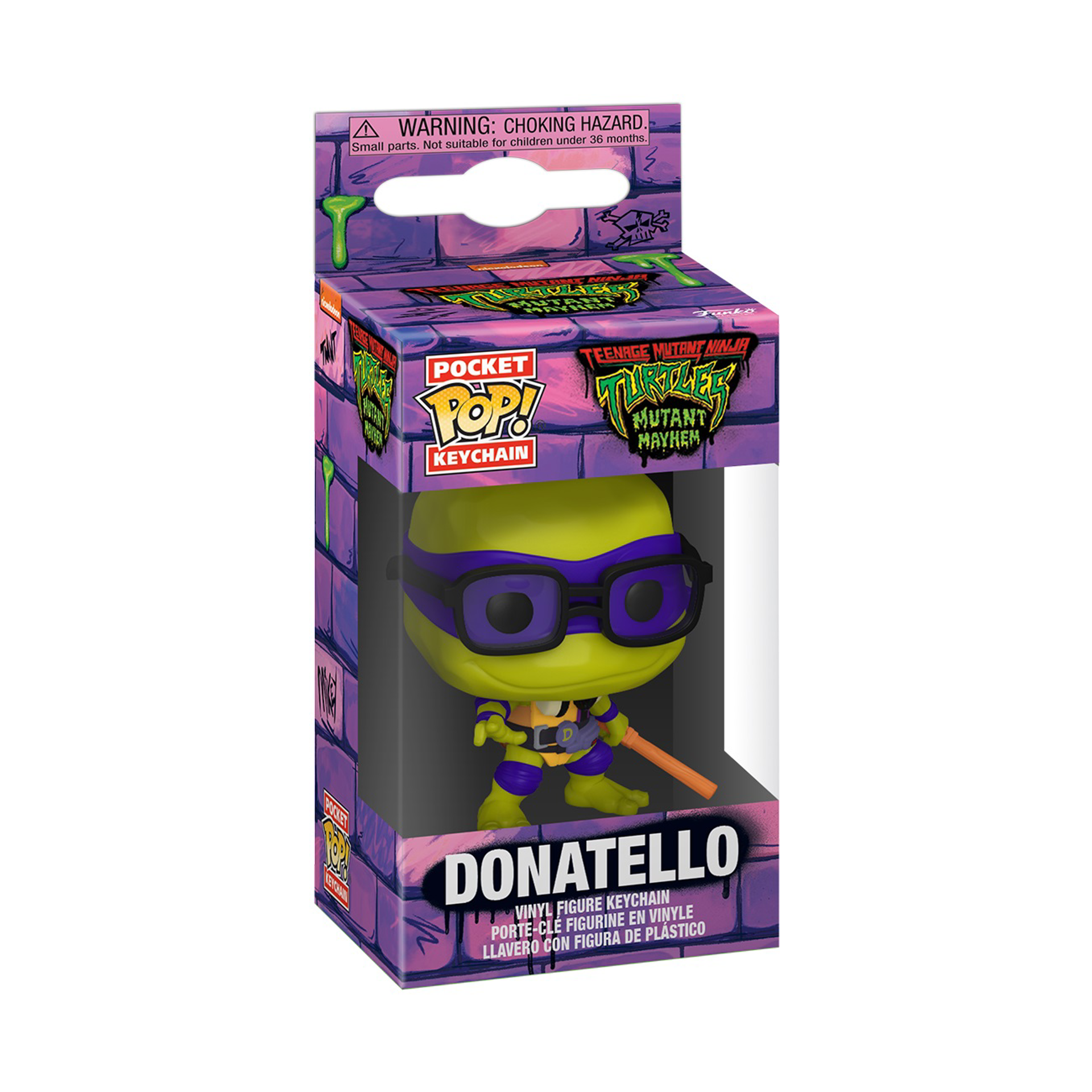Funko Pocket Pop! Keychain: Teenage Mutant Ninja Turtles: Mutant Mayhem - Donatello - flash vidéo