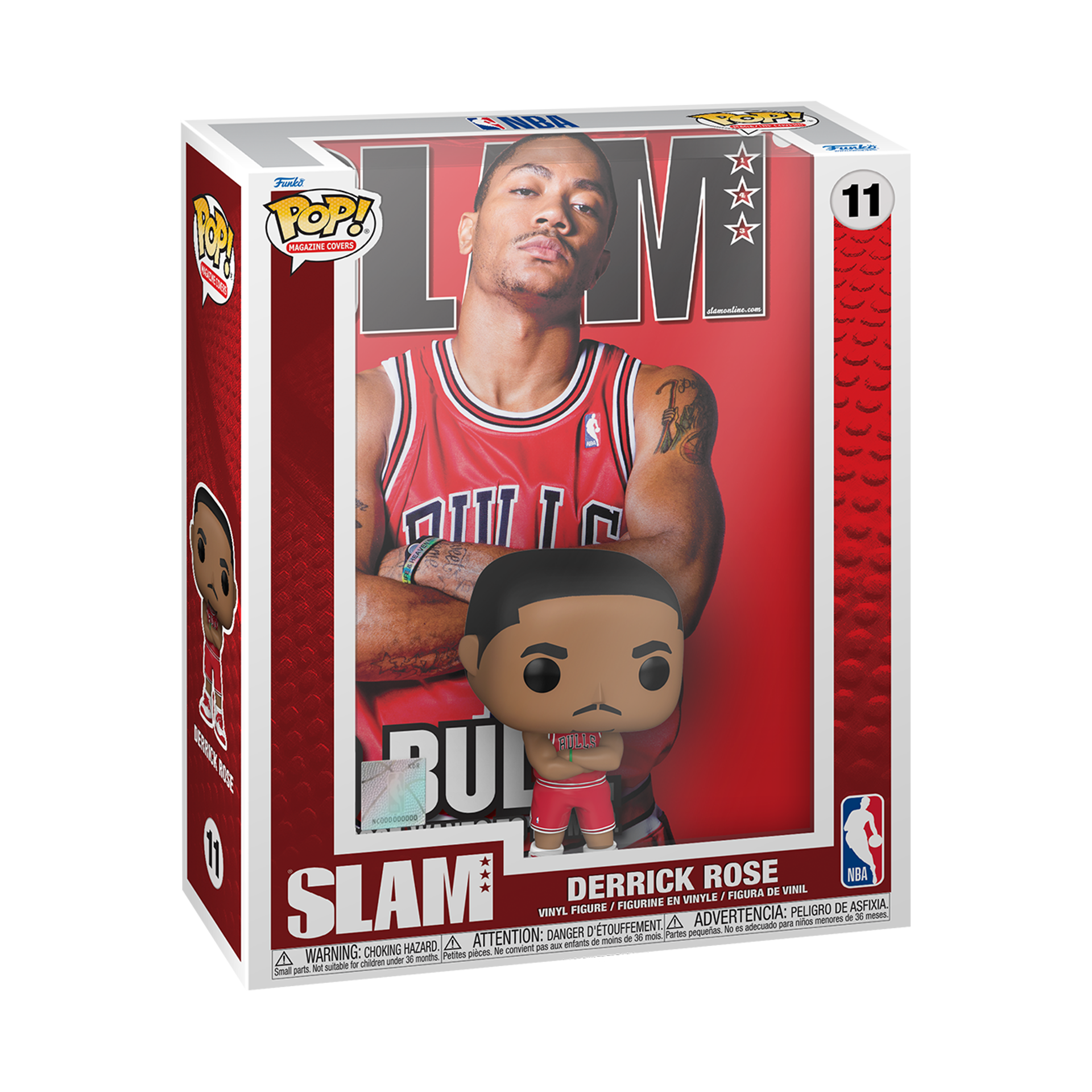 Funko NEWPop! Magazine Covers: NBA SLAM - Derrick Rose - flash vidéo