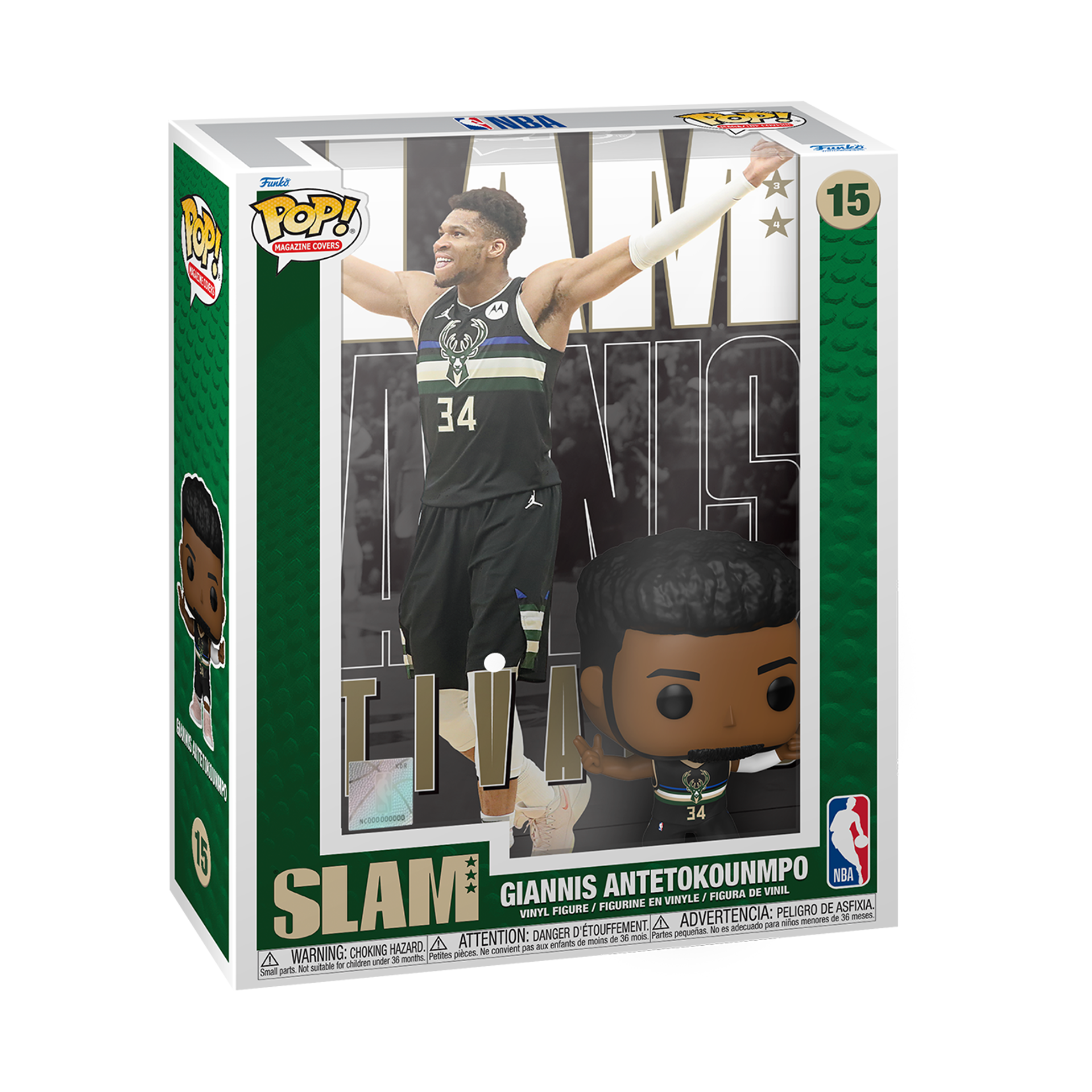 Funko NEWPop! Magazine Covers: NBA SLAM - Giánnis Antetokoúnmpo - flash vidéo
