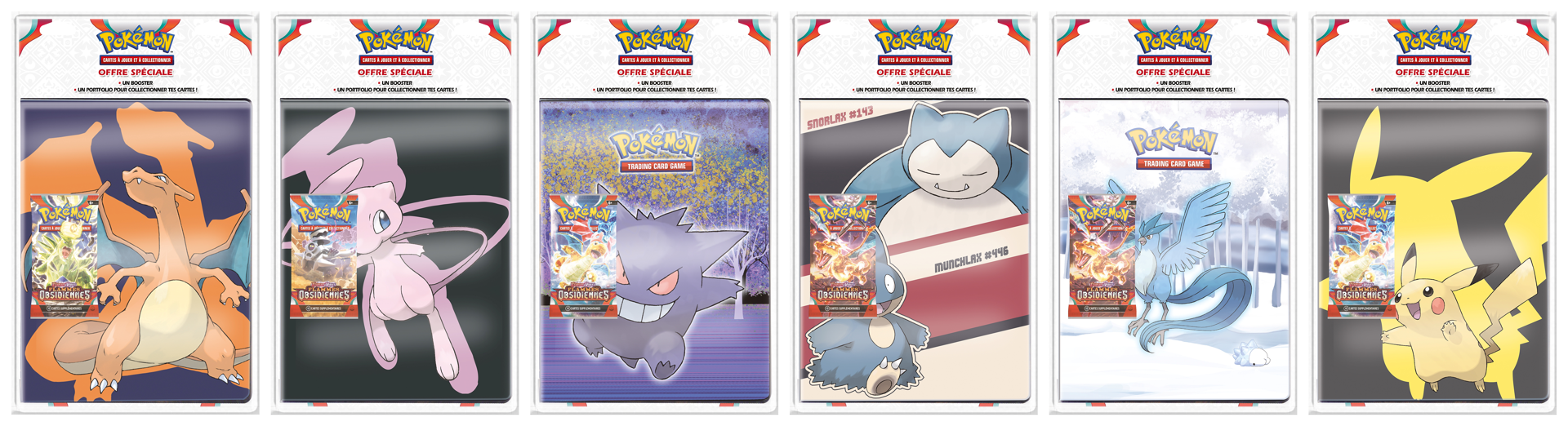 Pokémon JCC - Écarlate et Violet - Portfolio avec booster Flammes Obsidiennes (1x blister aléatoire) - flash vidéo