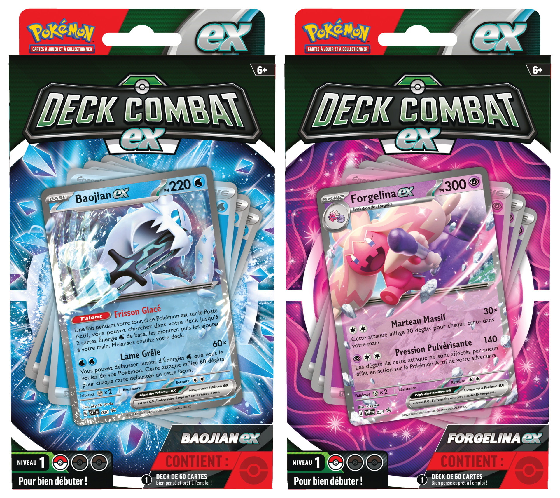 Pokémon JCC - Deck Combat Baojian-ex ou Forgelina-ex (1x deck aléatoire) - flash vidéo