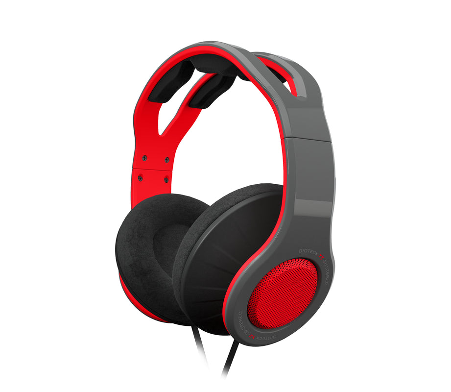 Gioteck - Casque stéréo Game & Go TX30 Rouge Grill pour PS5, PS4, Xbox Series, Xbox One, Switch et Mobile