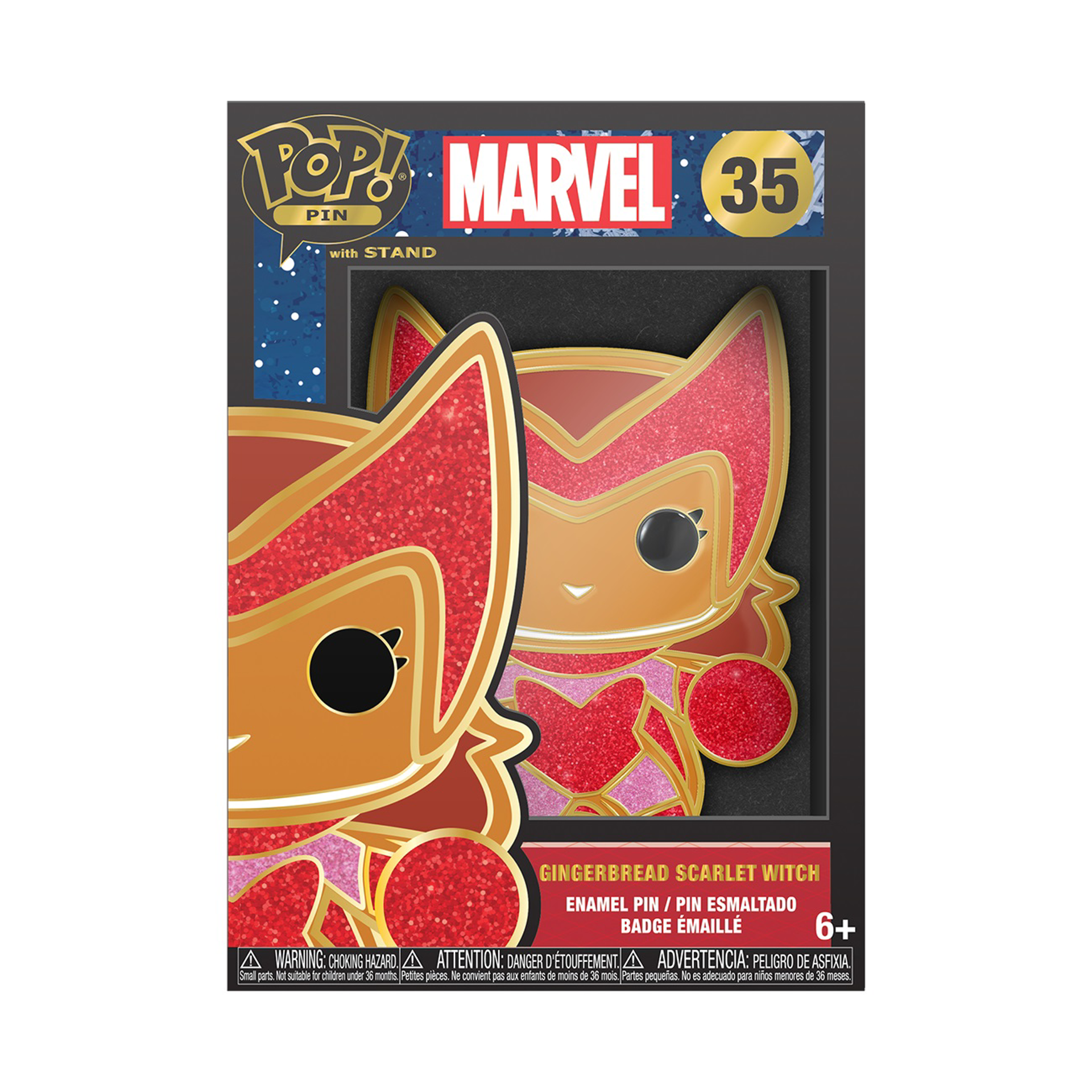 Funko Pop! Pin: Marvel Holiday - Gingerbread Scarlet Witch - flash vidéo
