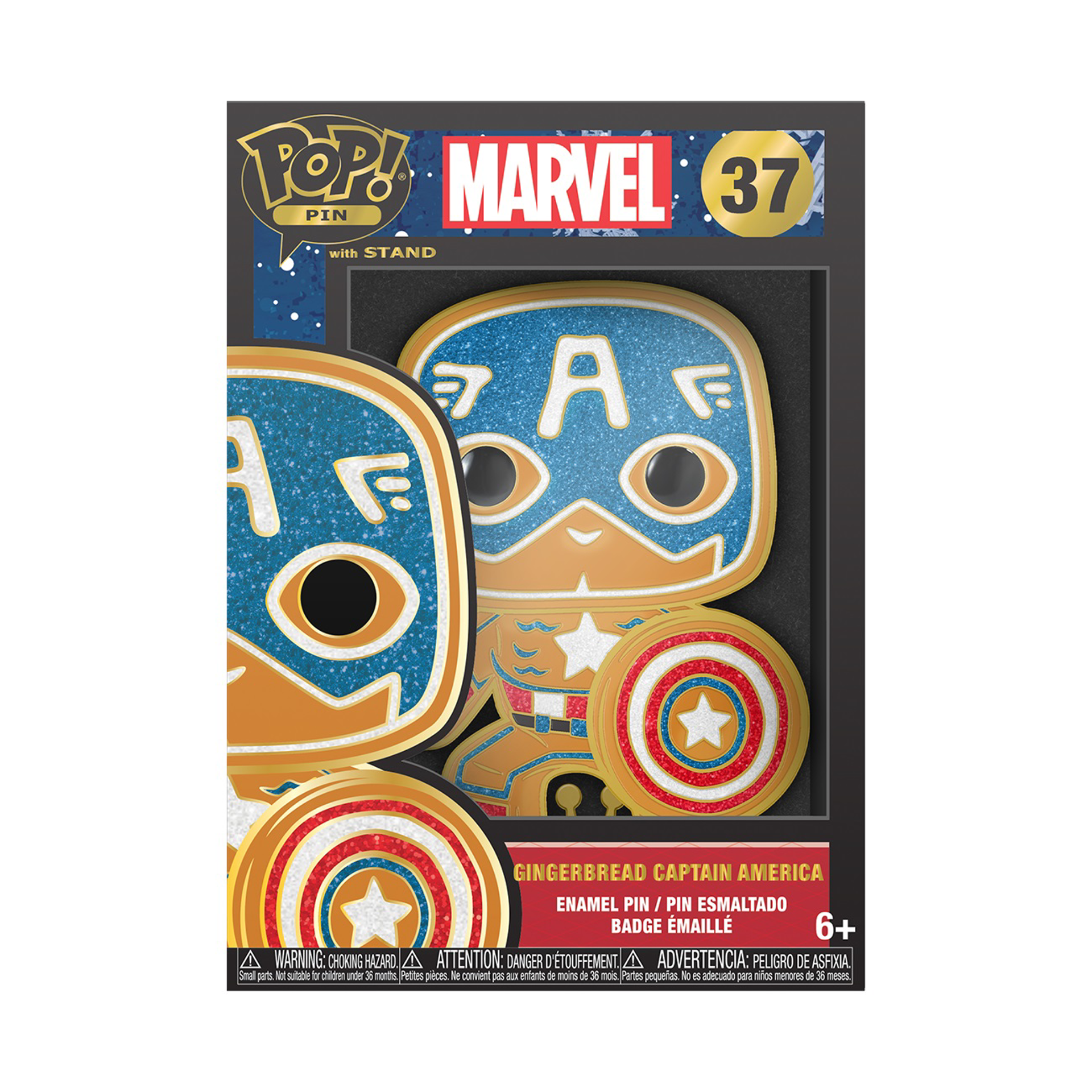 Funko Pop! Pin: Marvel Holiday - Gingerbread Captain America - flash vidéo
