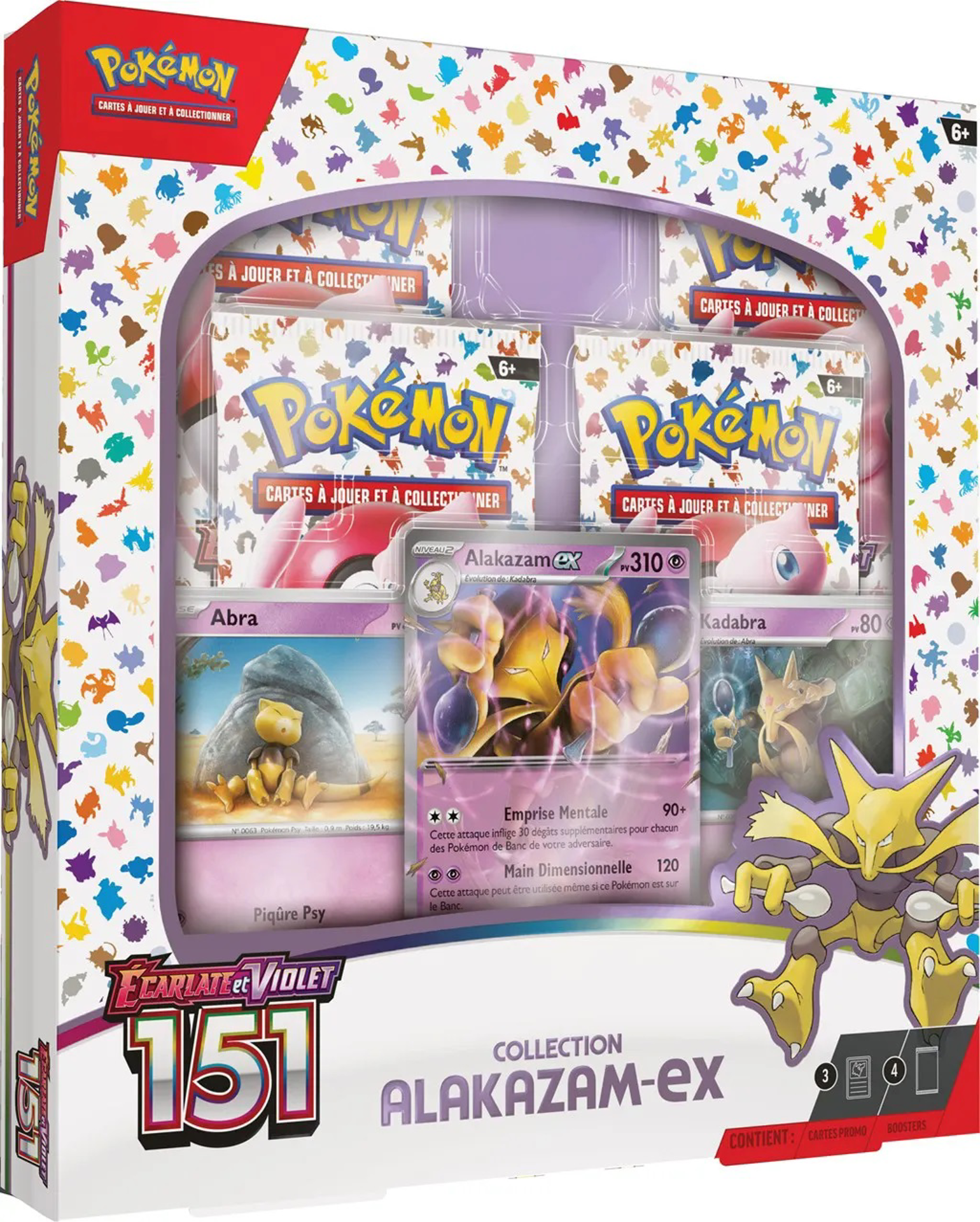 Pokémon JCC : Collection Écarlate et Violet - 151 Alakazam-ex - flash vidéo