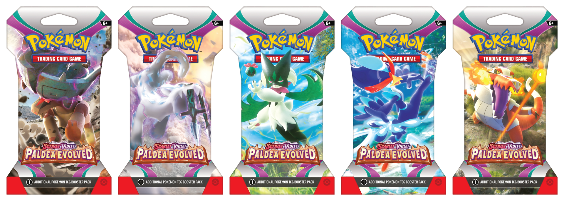 Pokémon JCC - Écarlate et Violet - Pack de Booster Blister Évolutions à Paldea (1 Booster aléatoire) - flash vidéo