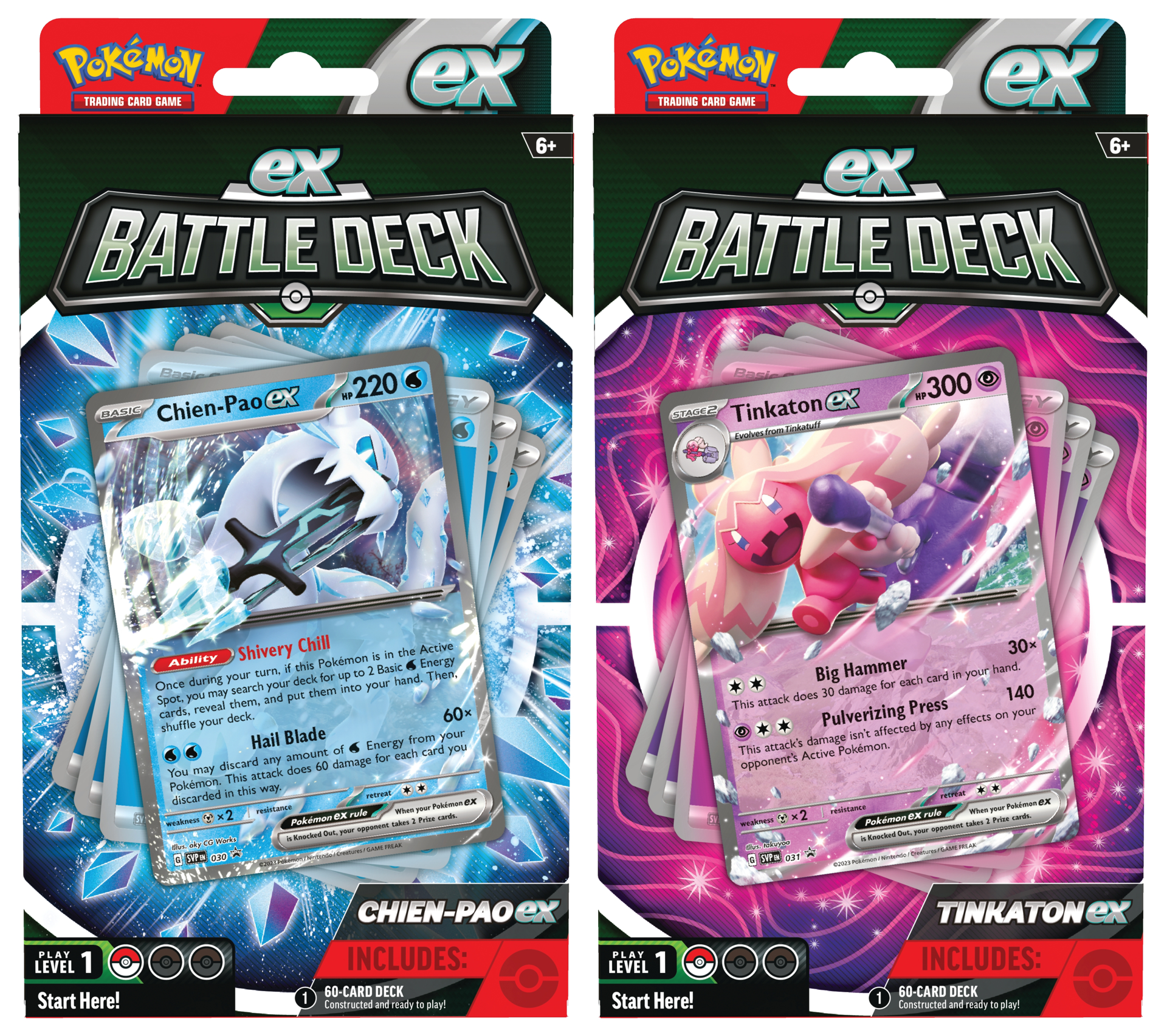 Pokémon JCC - Deck Combat Baojian-ex ou Forgelina-ex (1x deck aléatoire) - flash vidéo