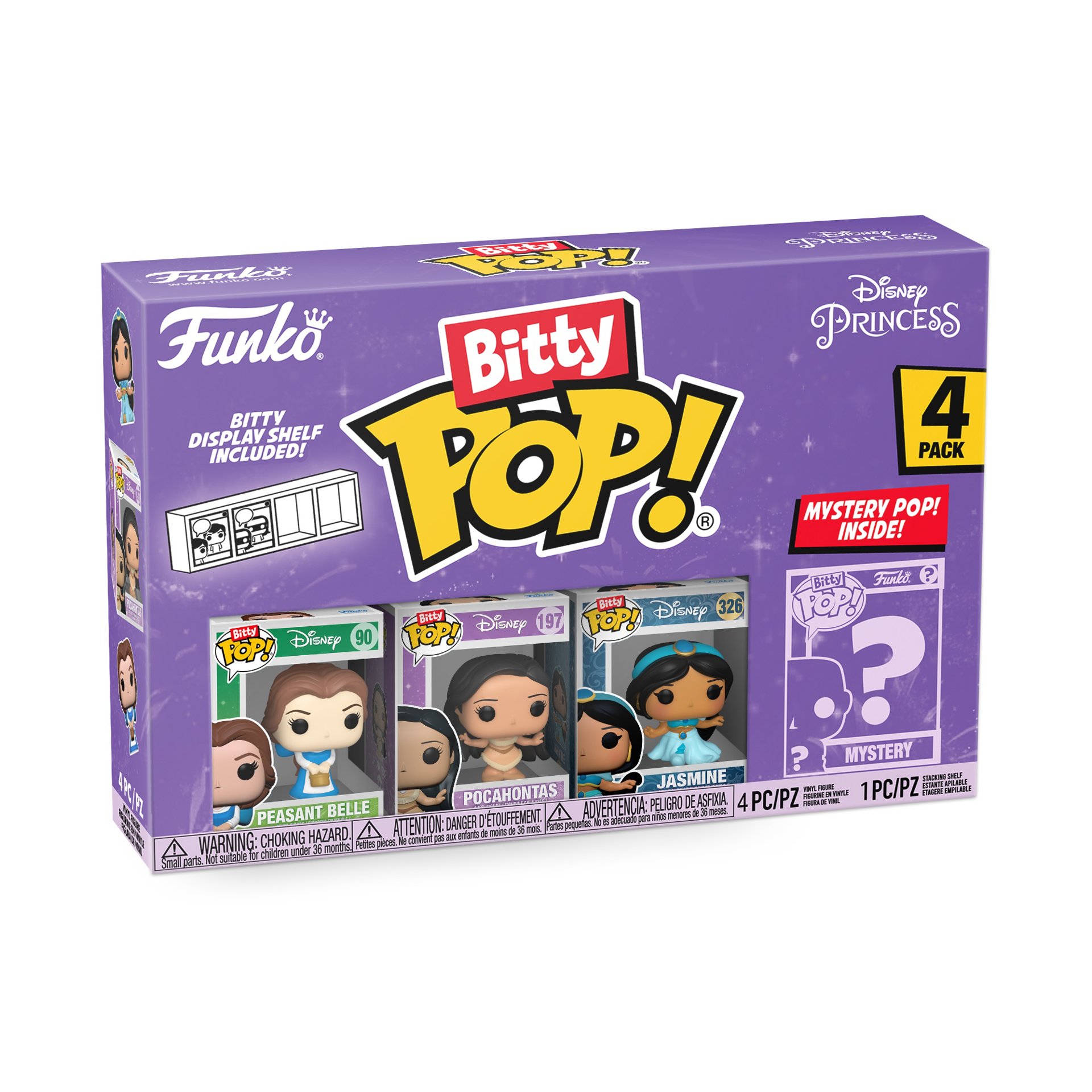 Funko Bitty Pop! 4-Pack: Disney Princess - Belle - flash vidéo