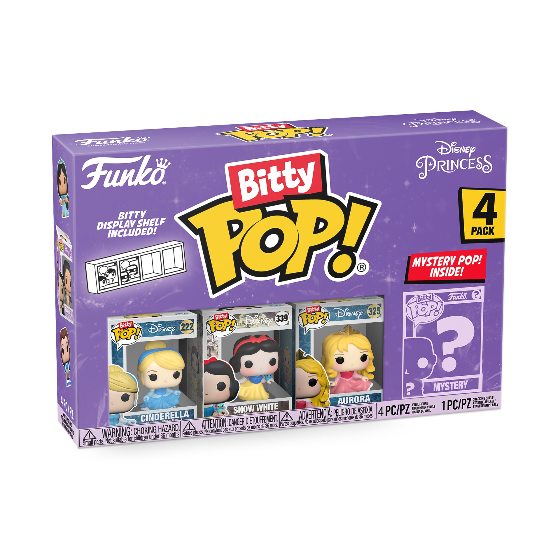 Funko Bitty Pop! 4-Pack: Disney Princess - Cinderella - flash vidéo