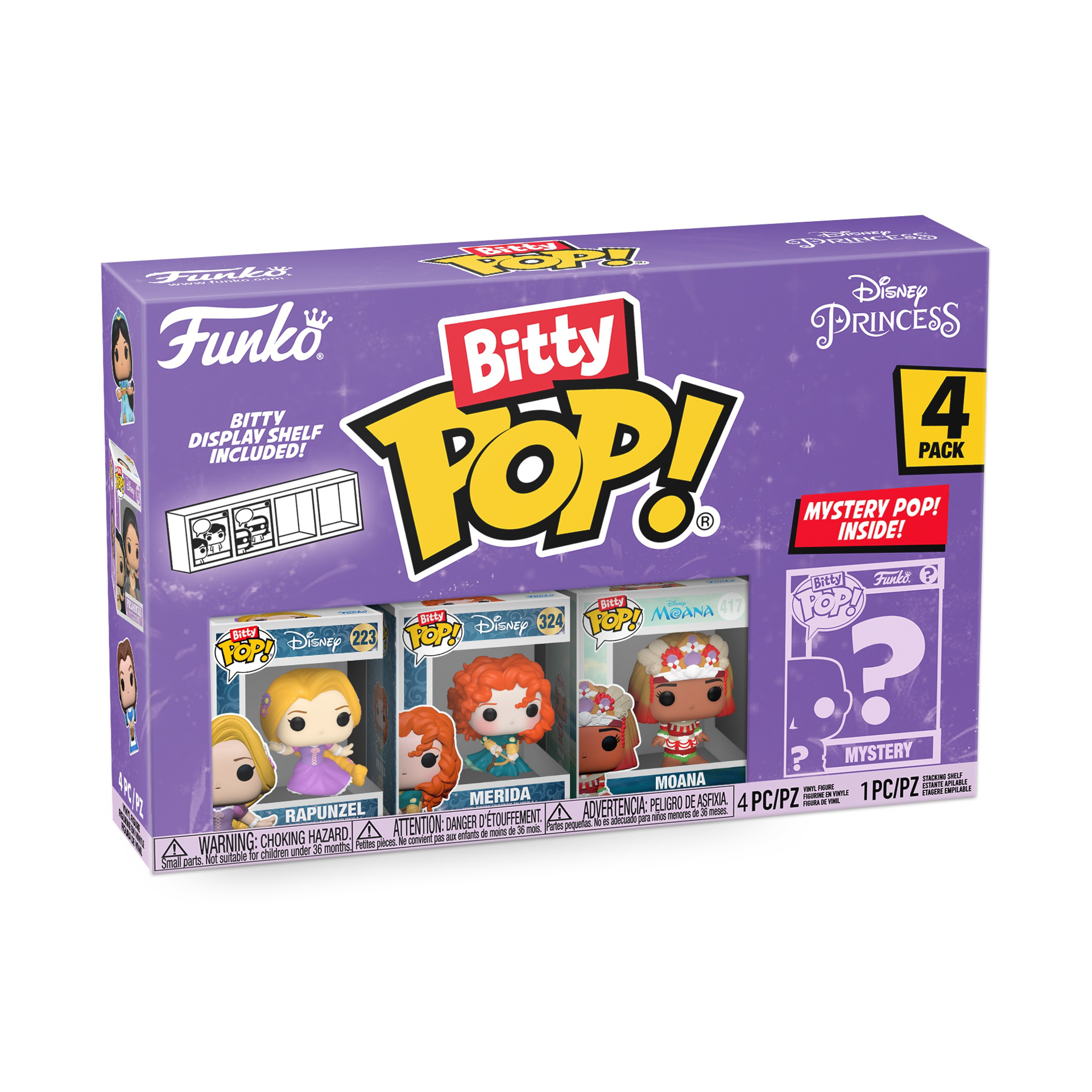 Funko Bitty Pop! 4-Pack: Disney Princess - Rapunzel - flash vidéo