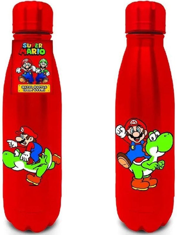 Nintendo - Super Mario - Bouteille d'eau en métal "Mario et Yoshi" 550ml