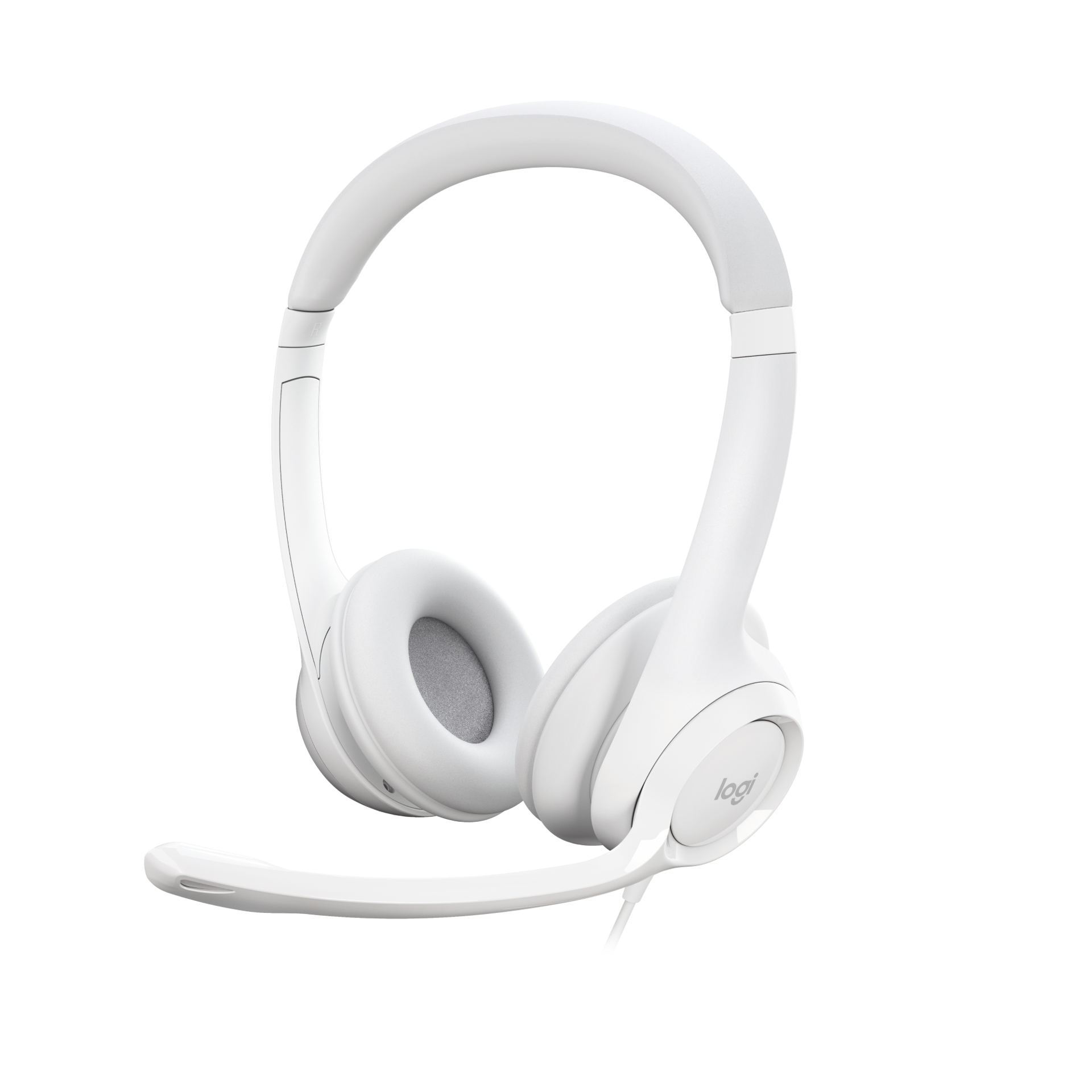 Logitech - Casque H390 USB filaire - Blanc - flash vidéo