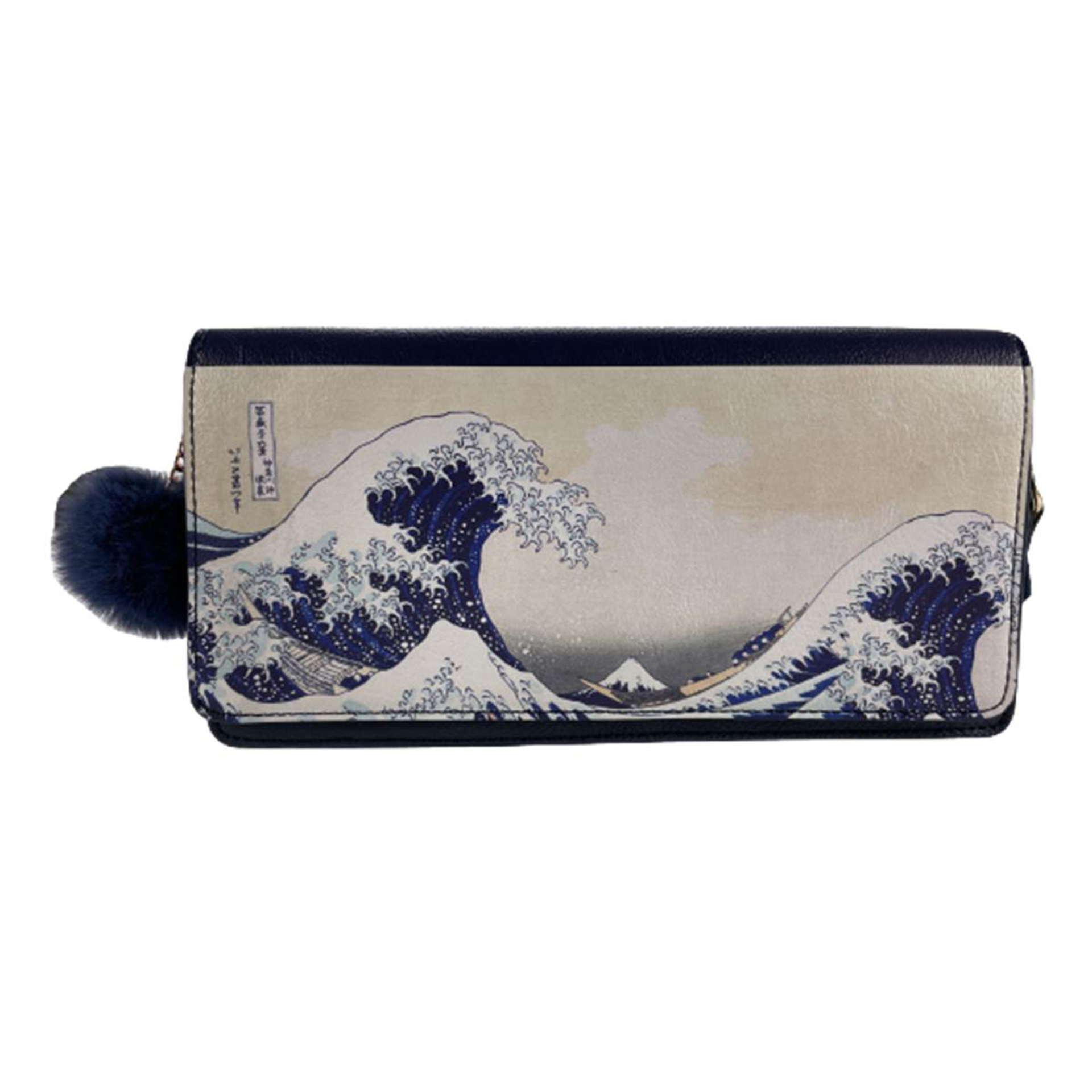 Hokusai - Sac à main baguette à bandoulière La Grande Vague de Kanagawa