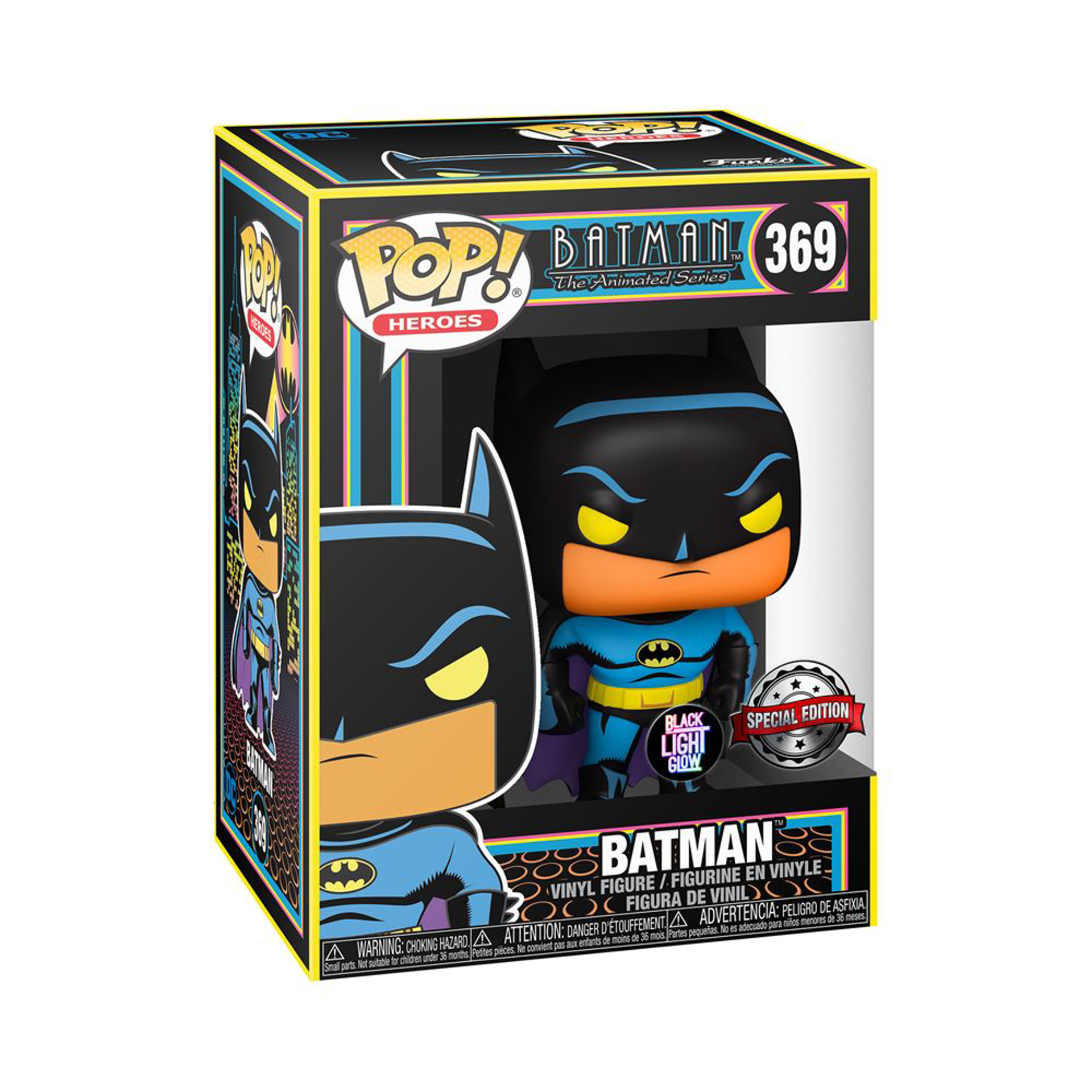 Funko Pop! Heroes: Batman: The Animated Series - Batman (Blacklight) - flash vidéo