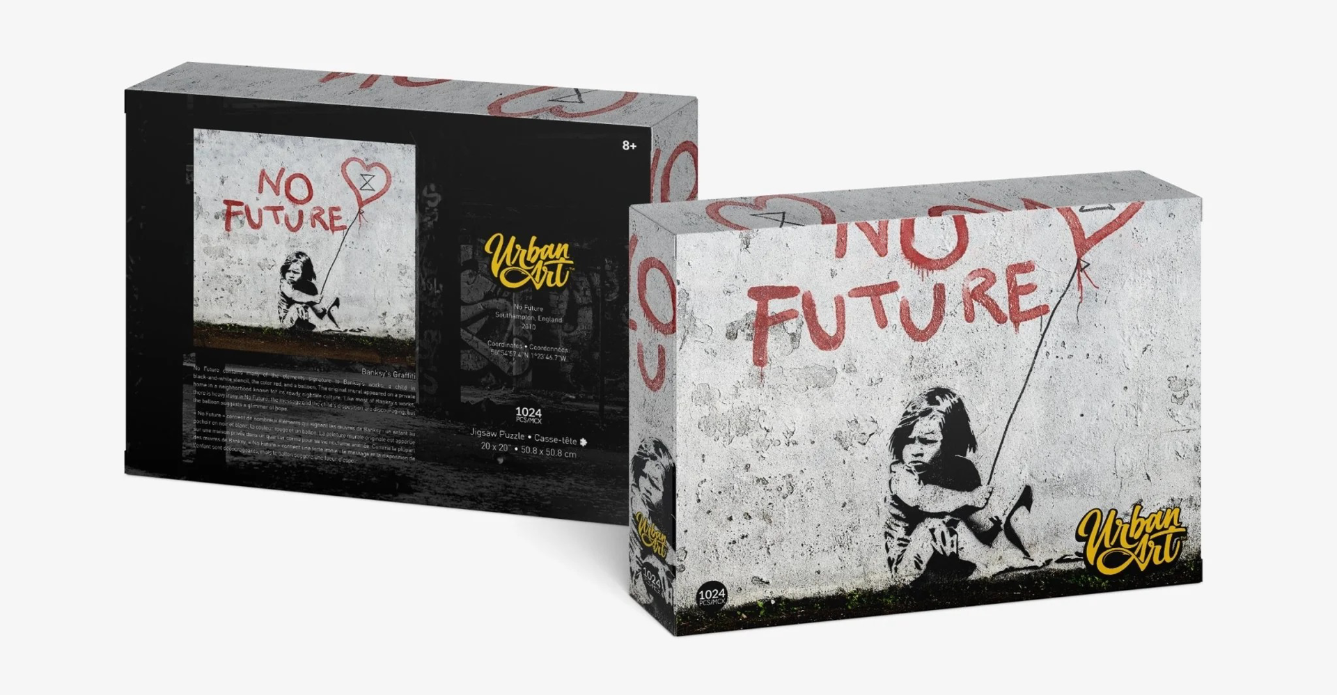 Urban Art - Puzzle lenticulaire "No Future" 1000 pcs 70x50 cm - flash vidéo