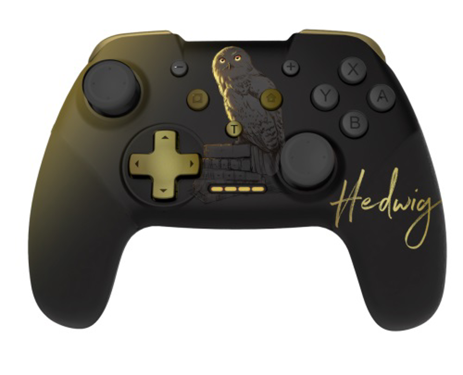 Harry Potter - Manette Sans Fil pour Nintendo Switch - Modèle Hedwige - Noire - Câble 1M - flash vidéo