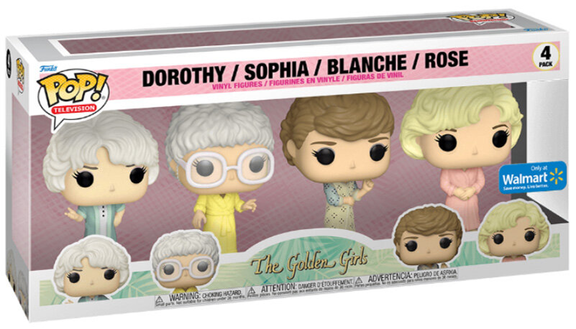 Funko Pop! 4-Pack: Television: The Golden Girls - Dorothy / Sophia / Blanche / Rose (with Robes) (Special Edition) - flash vidéo