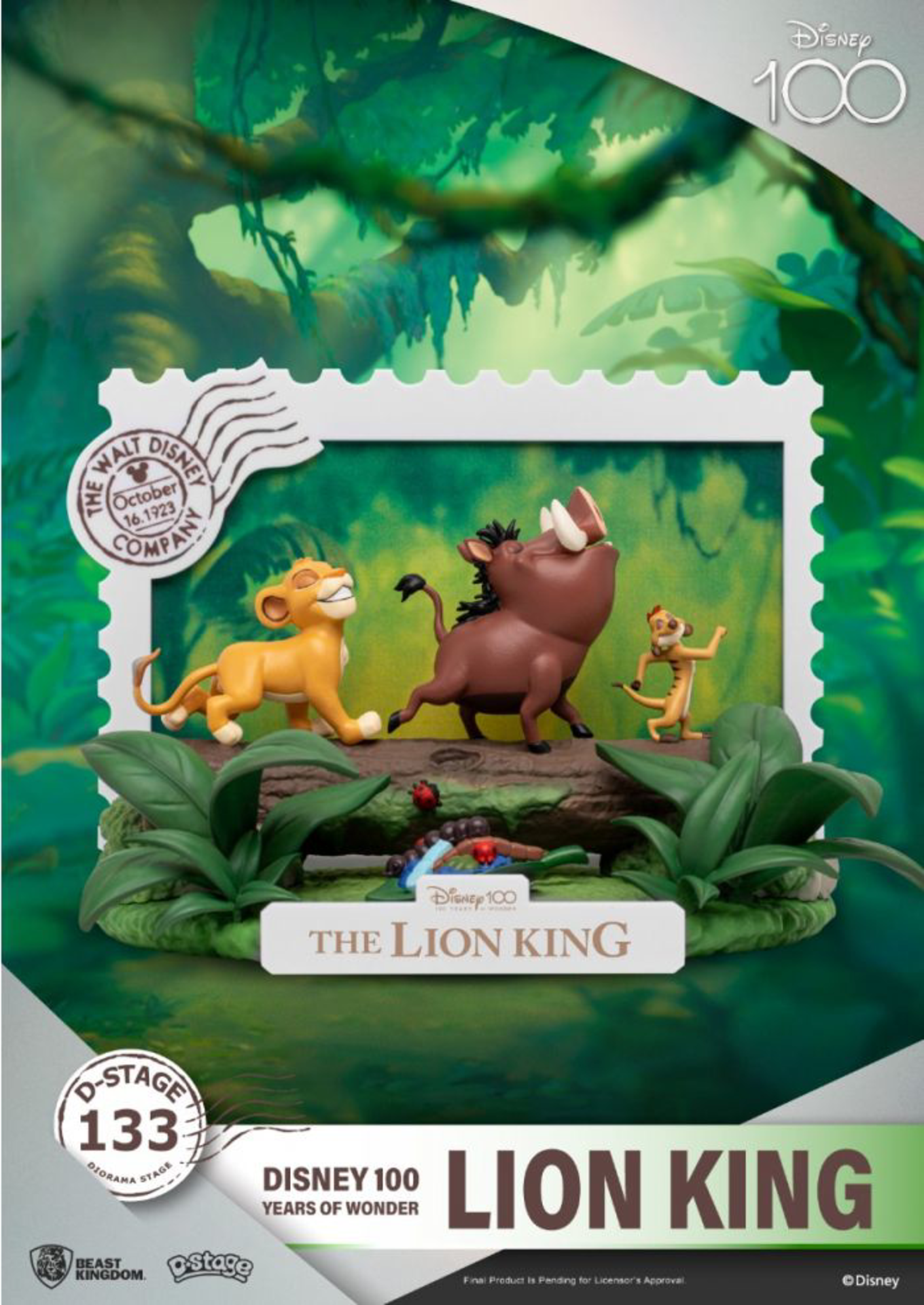 Disney - Diorama-133 - Disney 100th Years of Wonder - Le Roi Lion - flash vidéo
