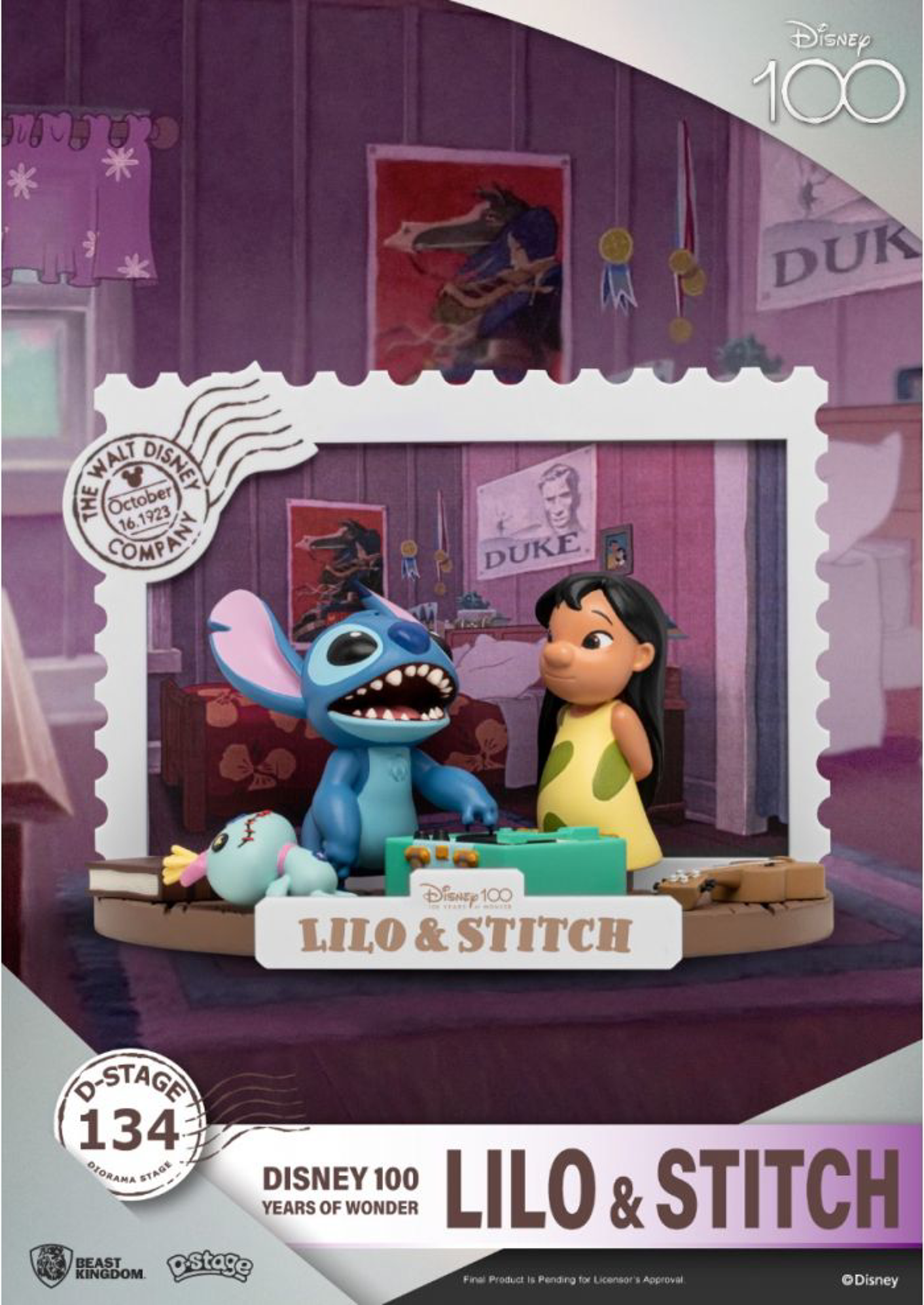 Disney - Diorama-134 - Disney 100th Years of Wonder - Lilo et Stitch - flash vidéo