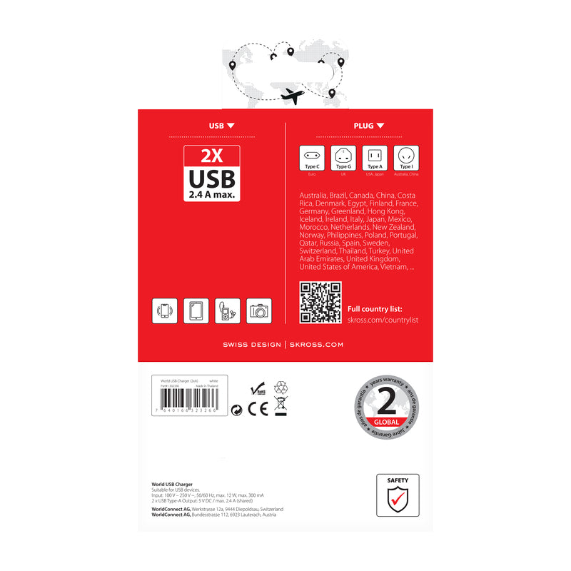 SKROSS - Travel USB Charger