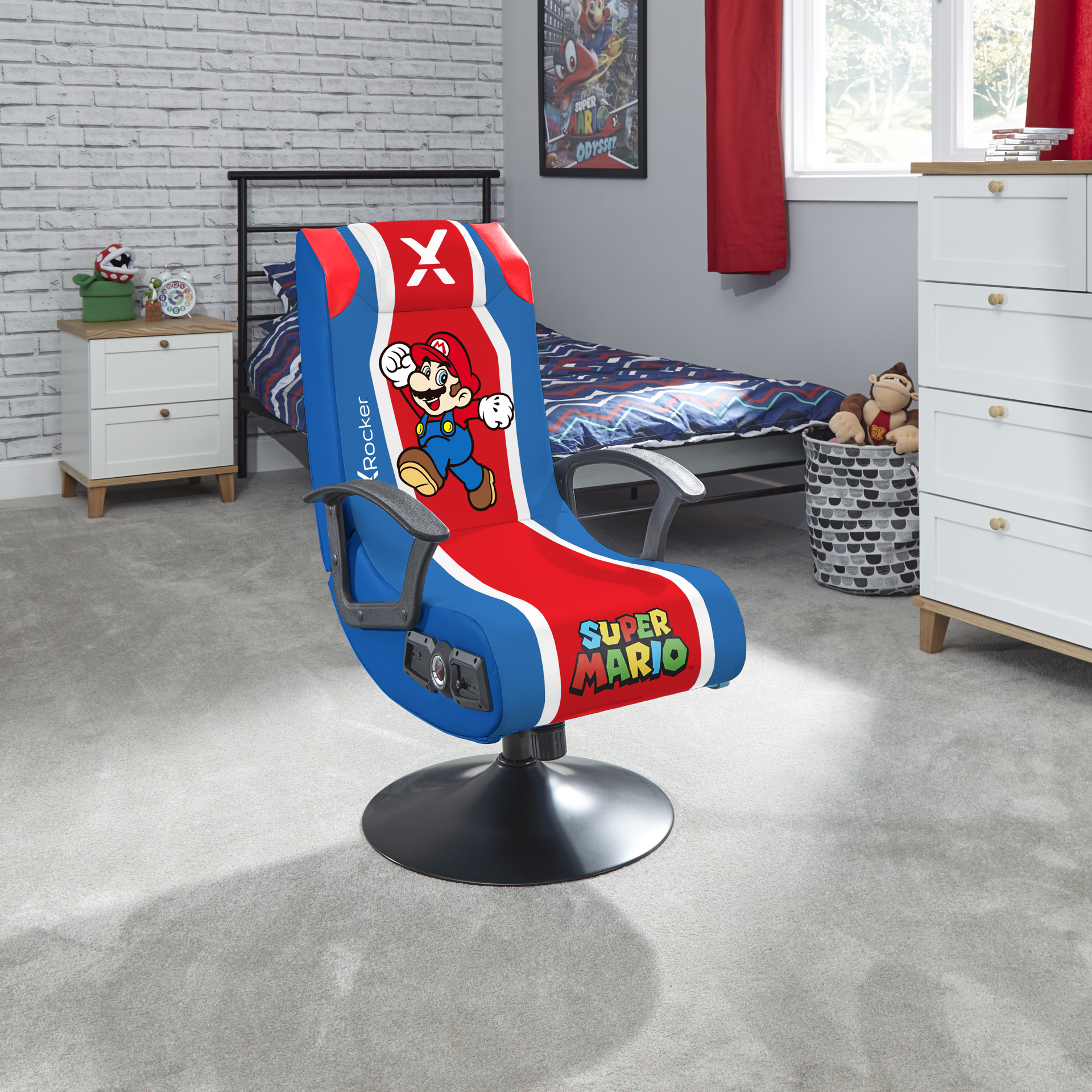 X Rocker Fauteuil pi destal Audio 2.1 Super Mario officiel