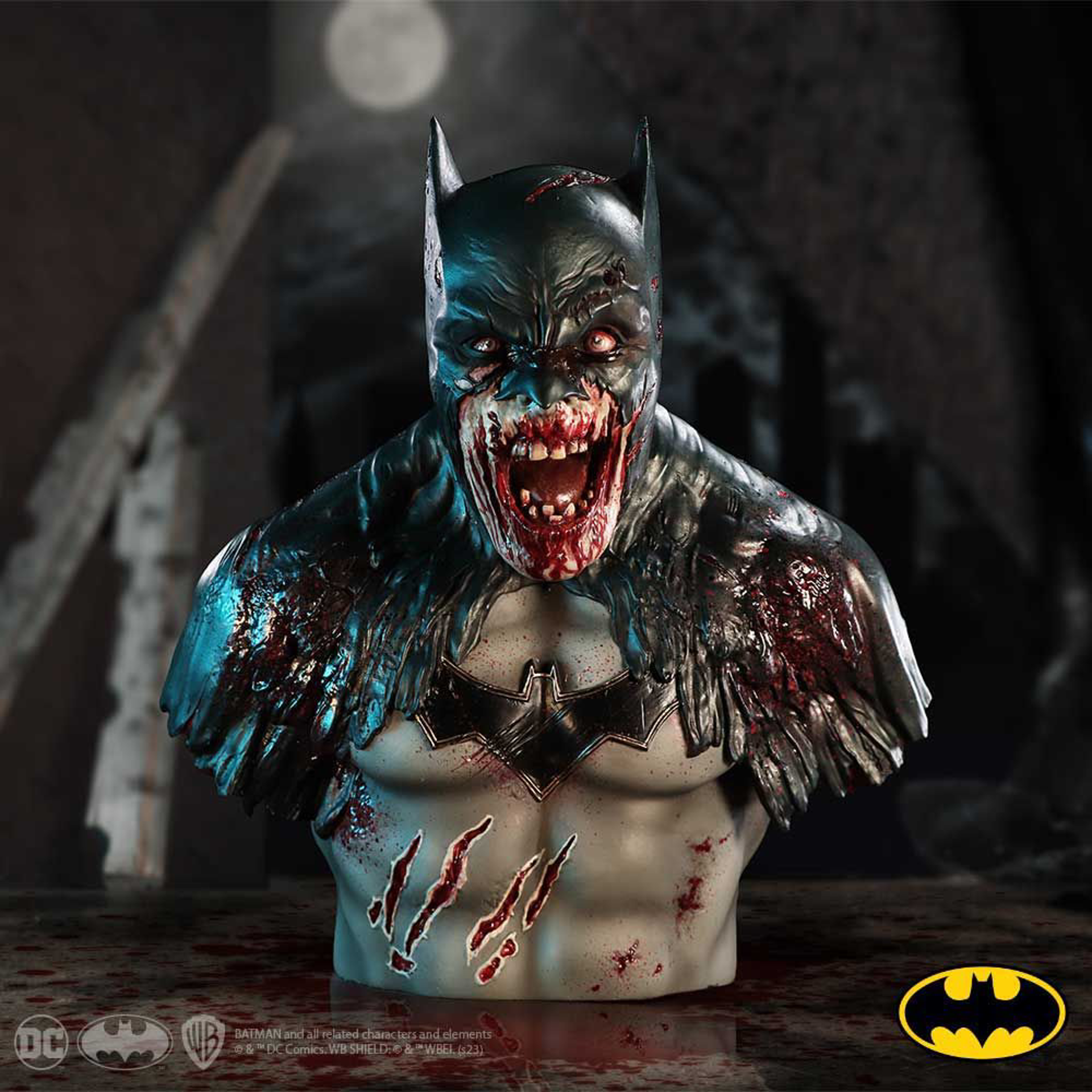 DC Comics - Buste de zombie Batman DCeased 30cm - flash vidéo
