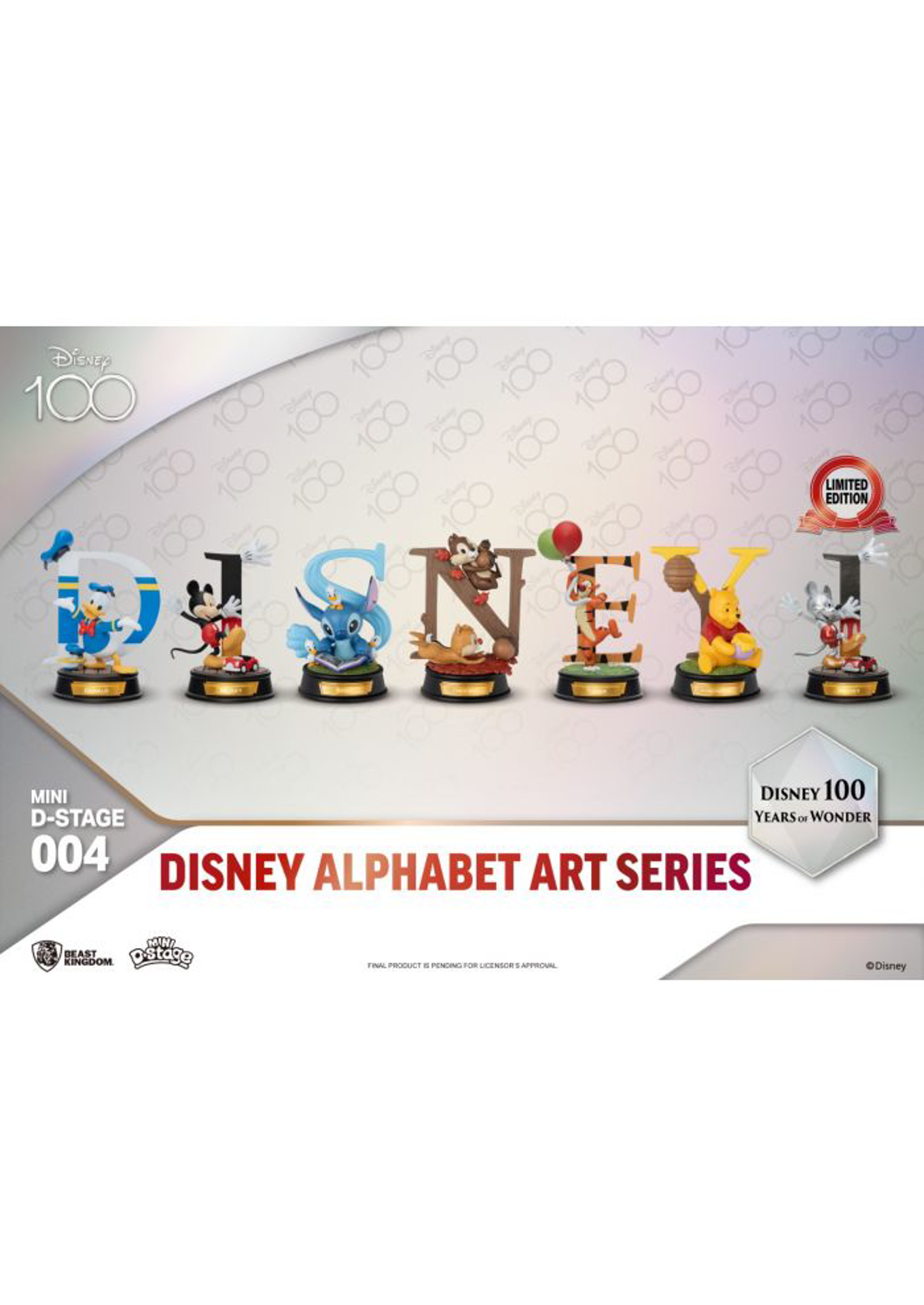 Disney - Mini Diorama-004 - Disney 100th Years of Wonder Series - Disney Alphabet Art Series (Set) - flash vidéo