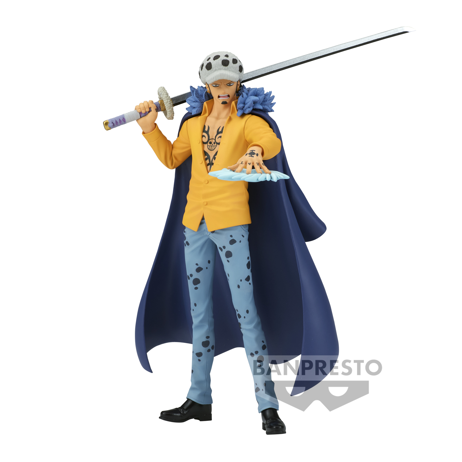 One Piece - DXF - The Grandline Series - Extra Trafalgar D. Water Law Statue 17cm - flash vidéo