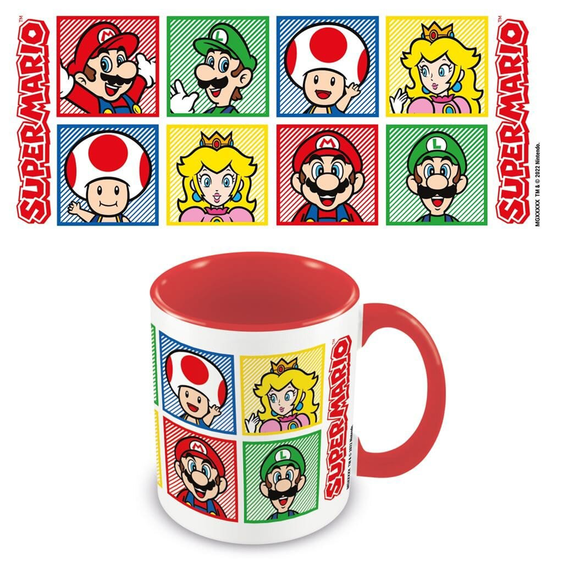 Nintendo - Mug Rouge Super Mario (4 couleurs) 315ml - flash vidéo