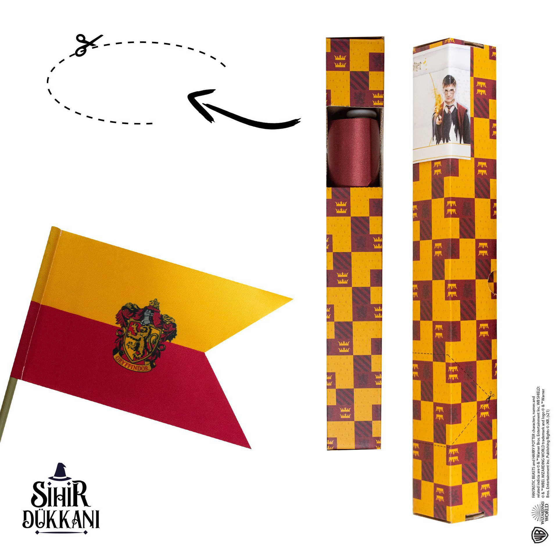 Wizarding World - Harry Potter - Fanion - Gryffondor - flash vidéo