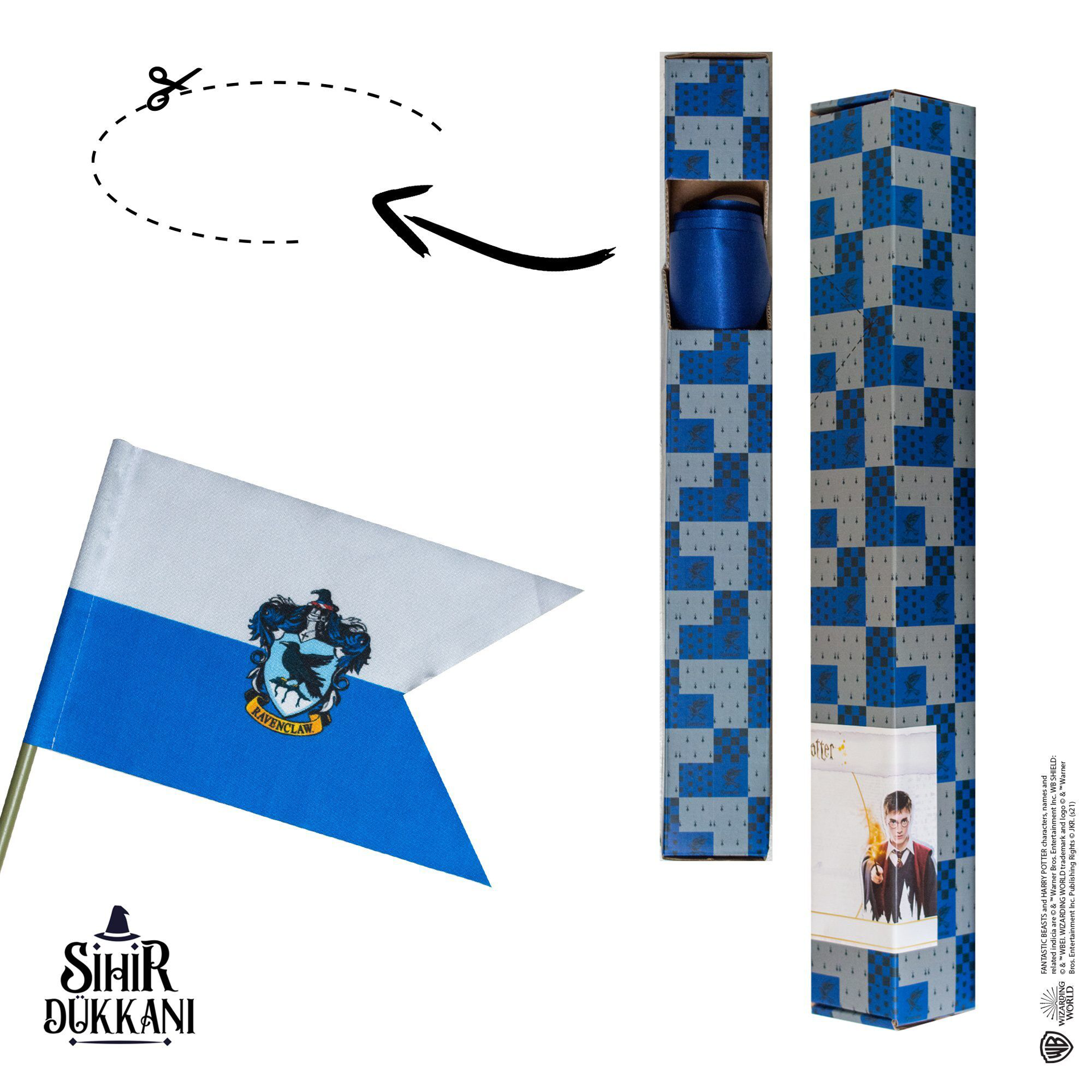 Wizarding World - Harry Potter - Fanion - Serdaigle - flash vidéo
