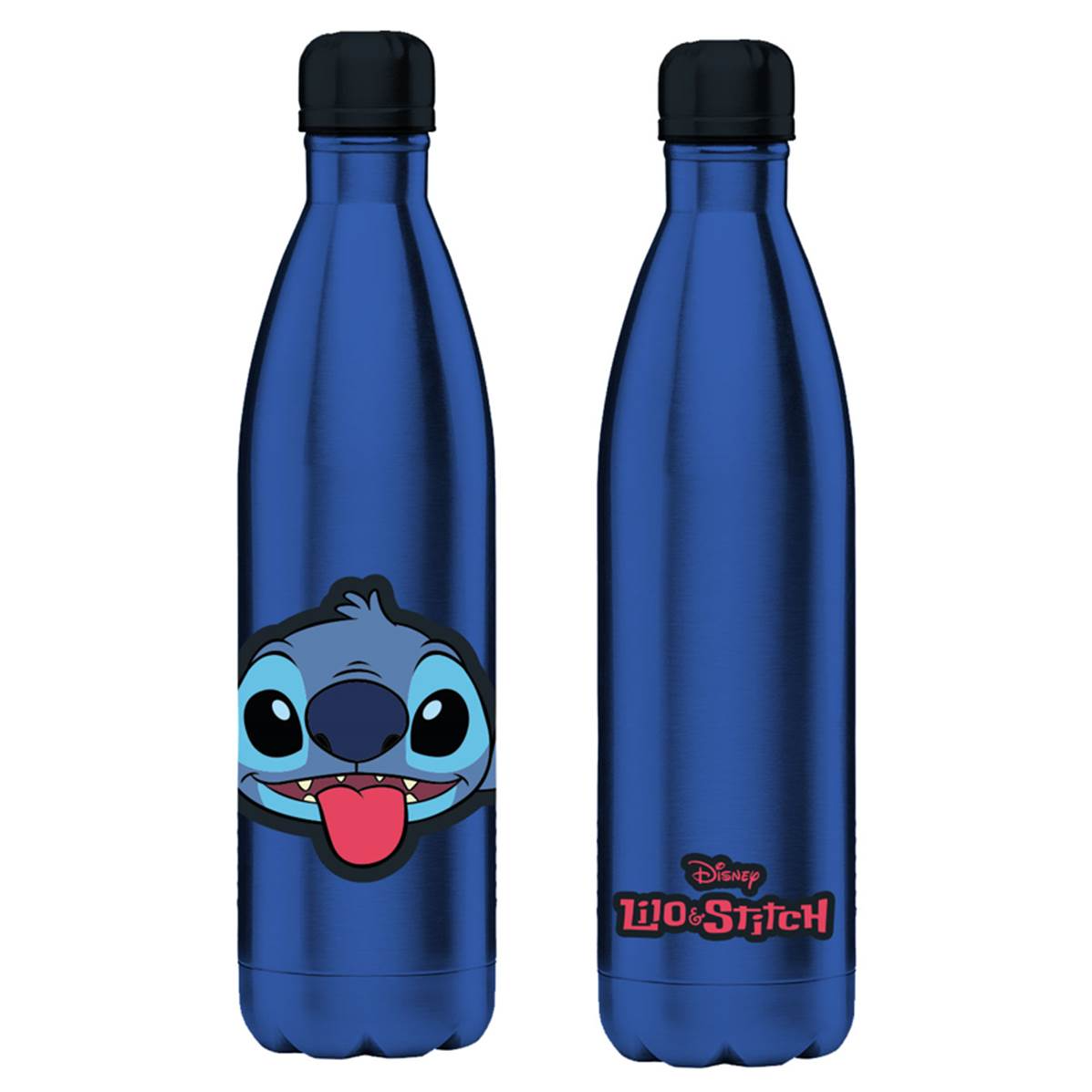 Disney - Bouteille d'eau en métal isotherme Tête de Stitch 500ml - flash vidéo